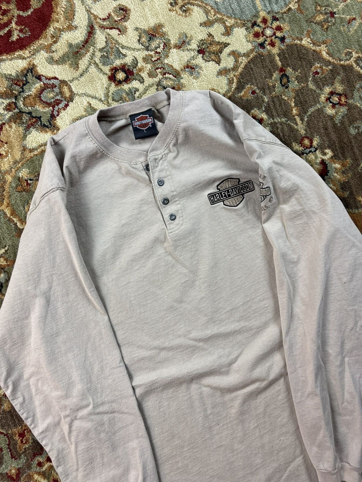 Harley Davidson Vintage 1990’s Harley Davidson long sleeve shirt Size US L / EU 52-54 / 3 - 2 Thumbnail