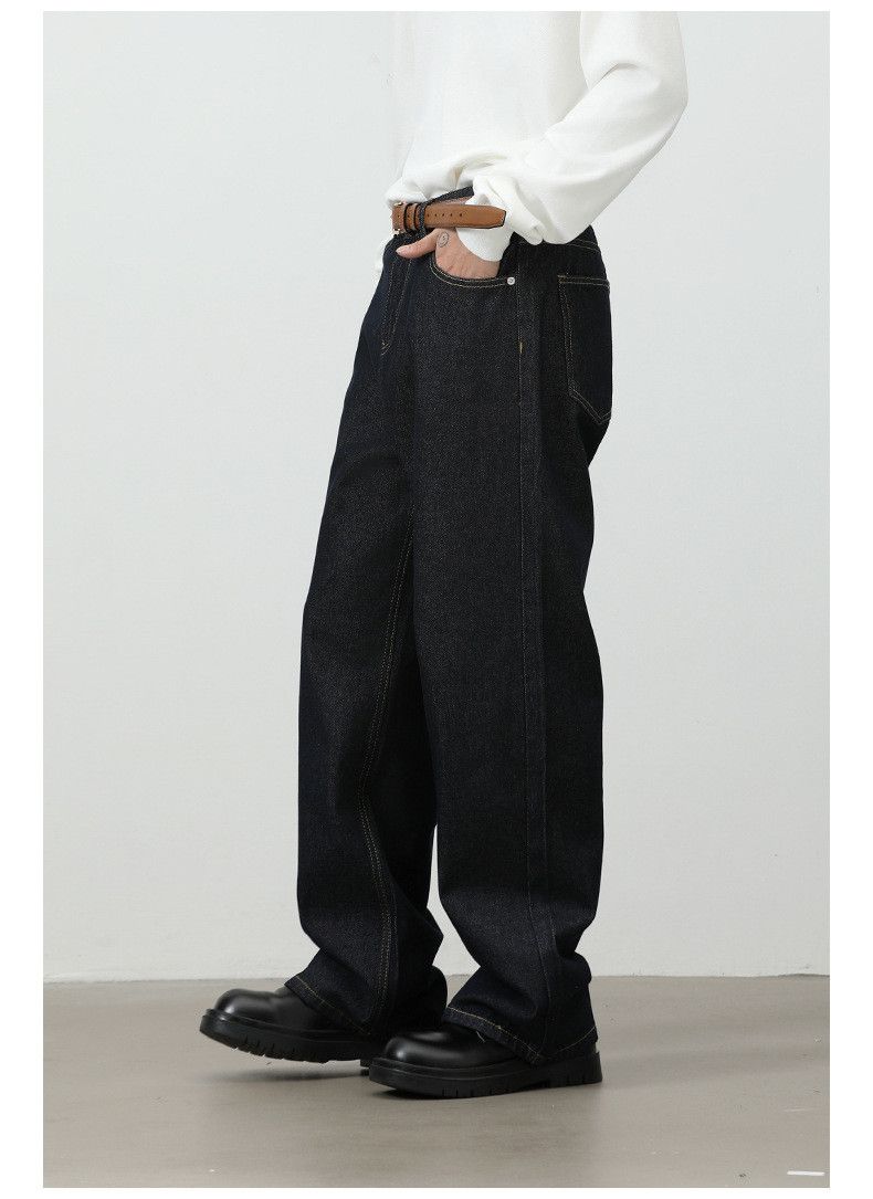 Jean American retro men's loose casual straight wide-leg jeans Size US 32 / EU 48 - 4 Thumbnail