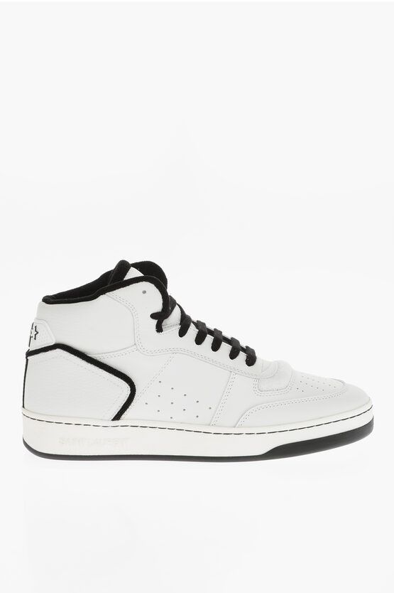 og1mm0524 Leather Padded Sneakers in White/Black