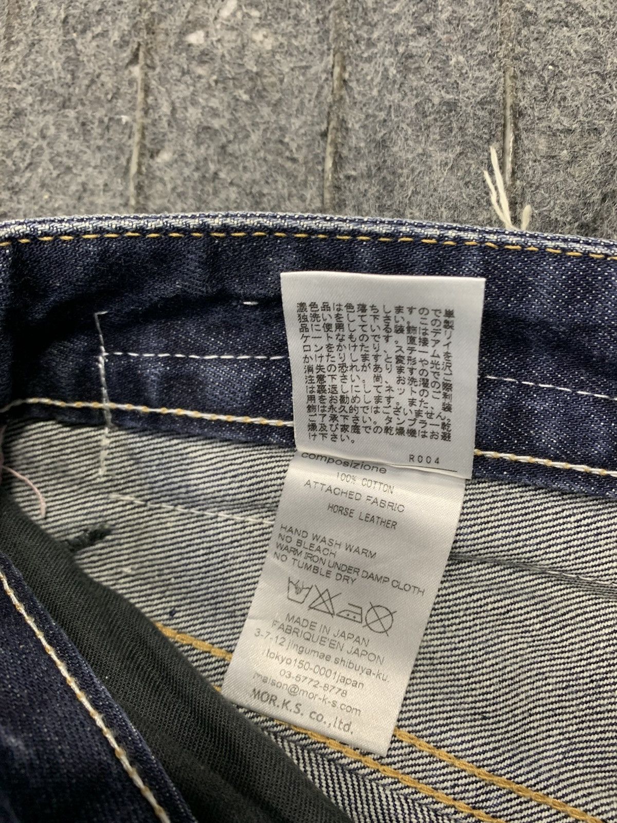FranCisT MOR.K.S FranCisT. MOR.K.S Japan Horse Leather Indigo Denim Jeans Size US 30 / EU 46 - 8 Thumbnail