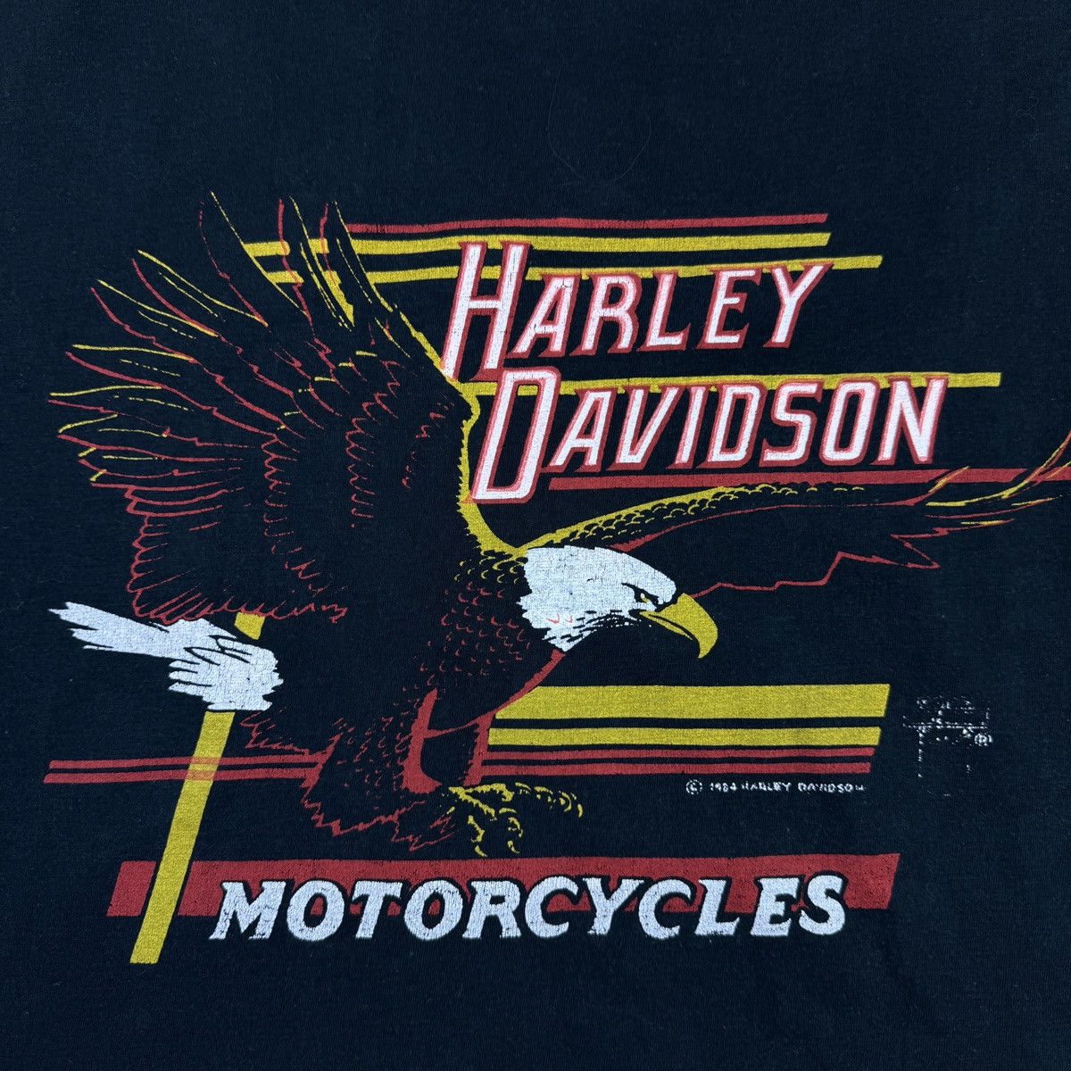 Harley Davidson Harley Davidson 1984 Germany vintage t-shirt biker tee Size US XL / EU 56 / 4 - 2 Thumbnail