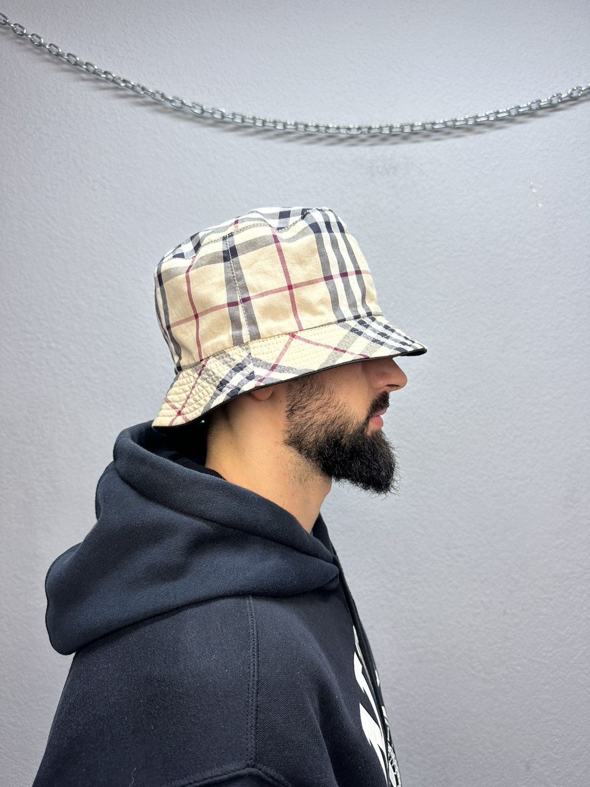Burberry Vintage Burberry Bucket Hat Nova Check Reversible Y2K Size ONE SIZE - 2 Thumbnail