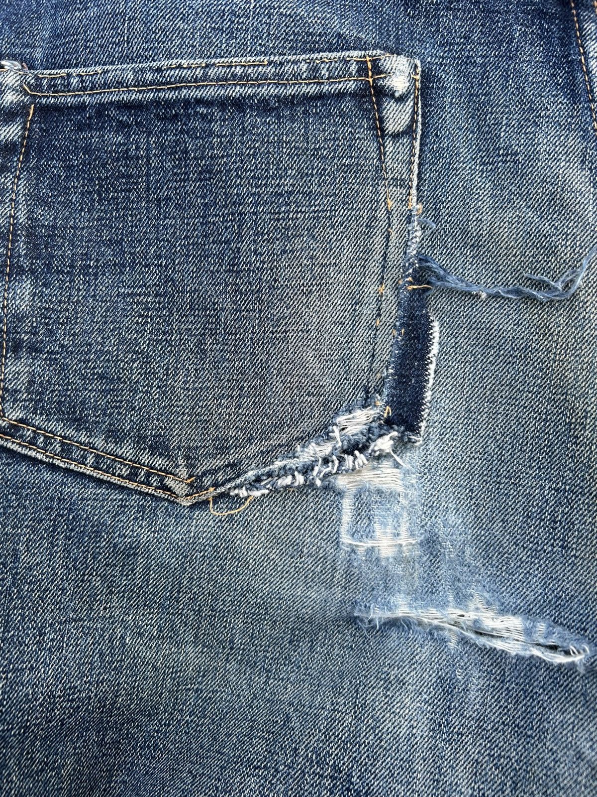 Kapital Thrashed Vintage Denime Selvedge Denim Jeans Size US 29 - 14 Thumbnail