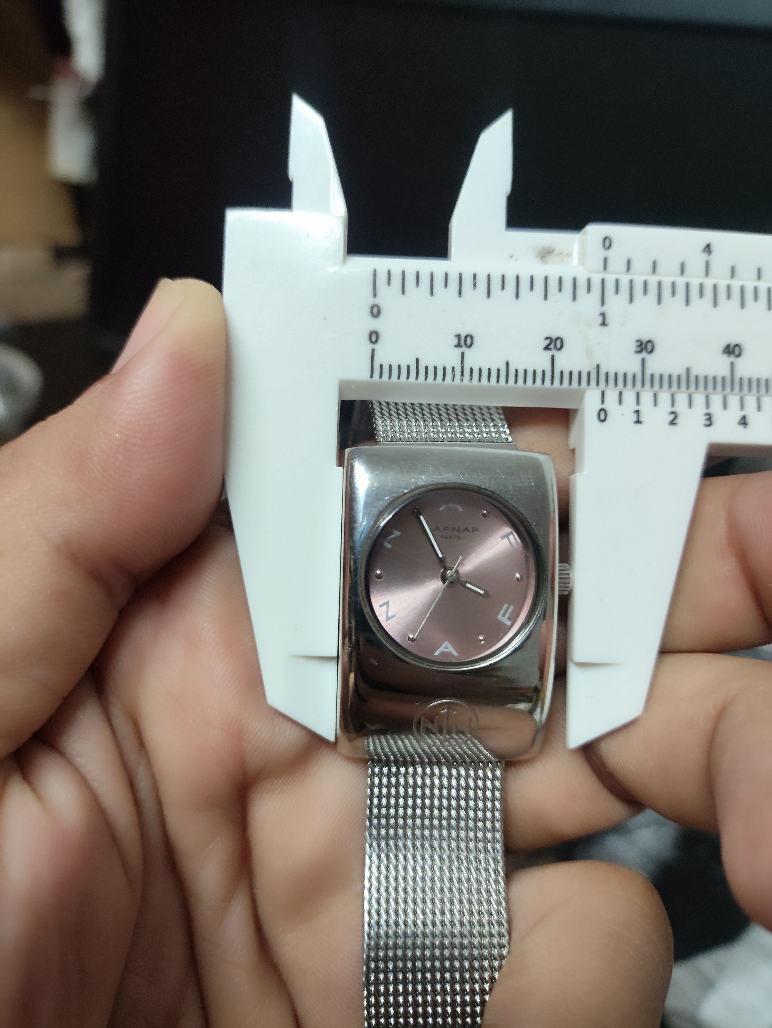 Japanese Brand Vintage TANK DESIGN WATCH BY NAFNAF JAPAN QUARTZ WATCH Size ONE SIZE - 4 Thumbnail