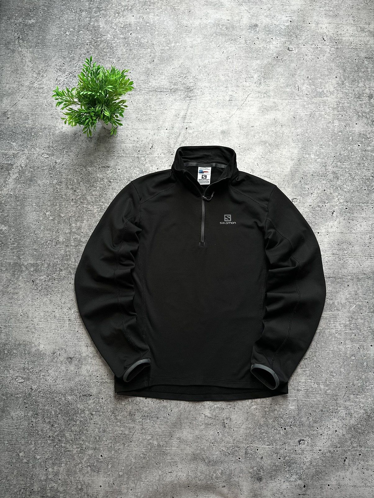Salomon Salomon Fleece Active Hiking Outdoor Pullover Half-Zip Size US S / EU 44-46 / 1 - 1 Thumbnail
