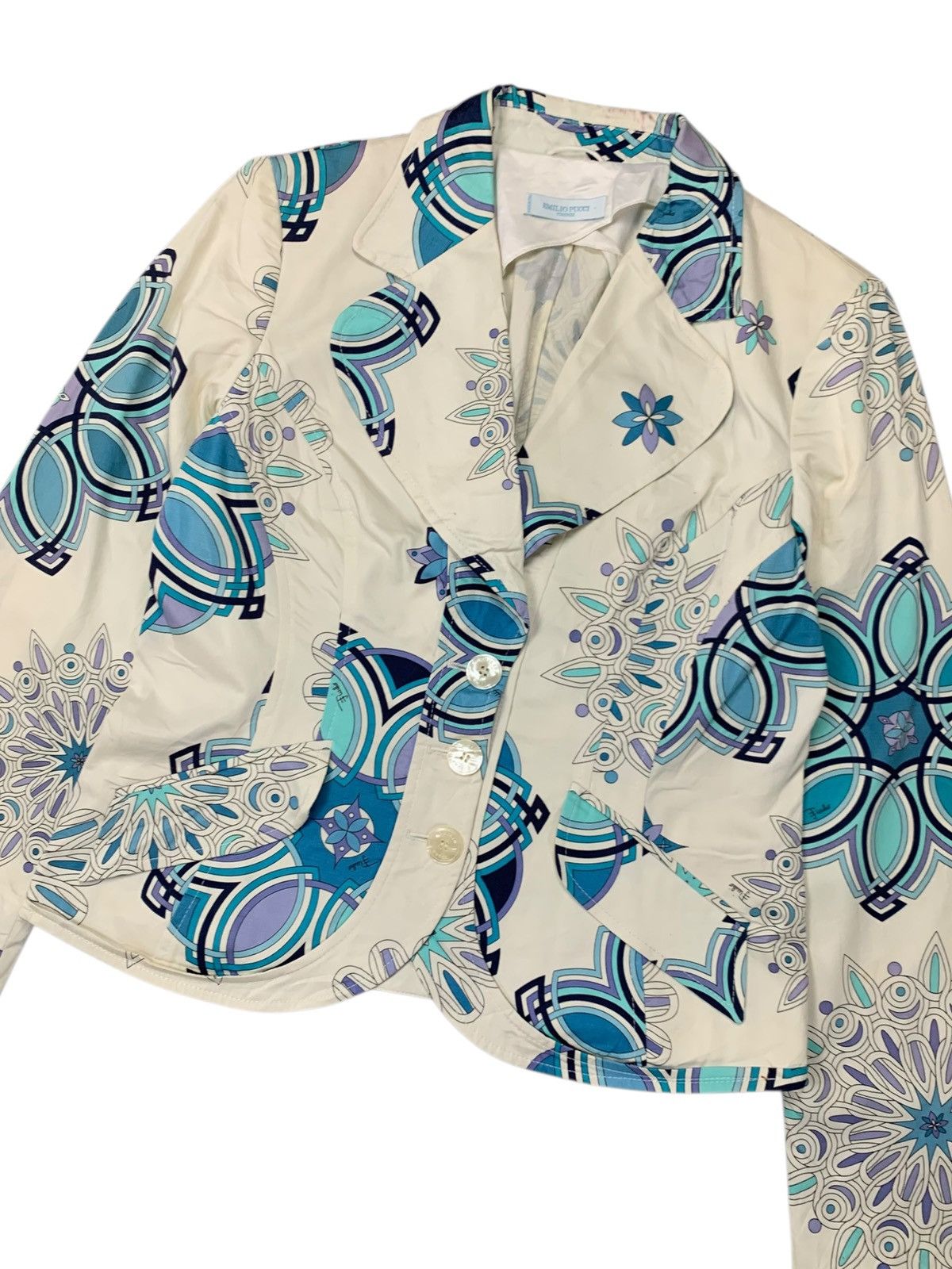 Emilio Pucci Emilio pucci printed blazer multi colour Size L / US 10 / IT 46 - 2 Thumbnail