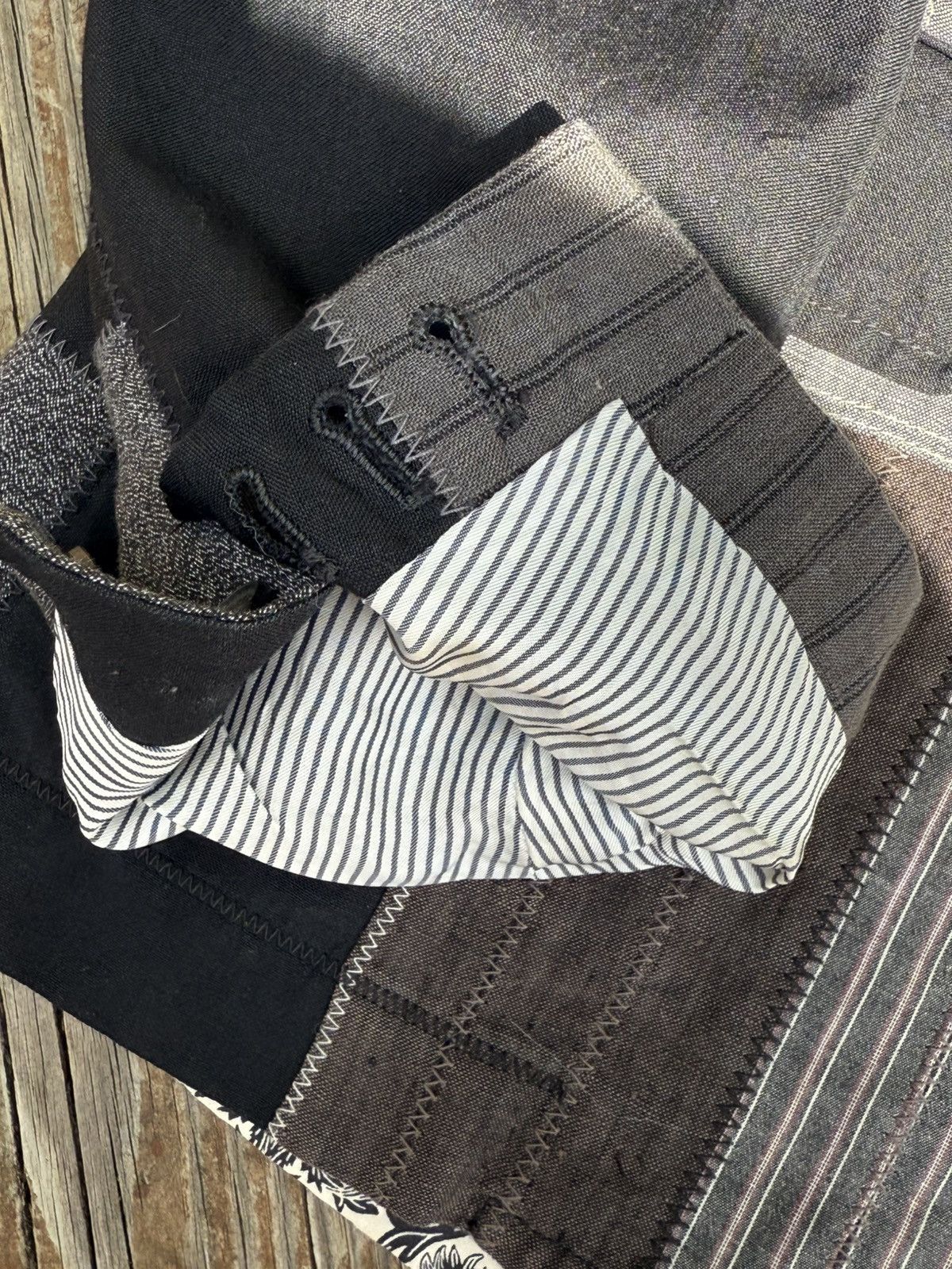 Comme des Garcons Comme des Garcons x Junya Watanabe MAN Patchwork Blazer Size 38R - 5 Thumbnail