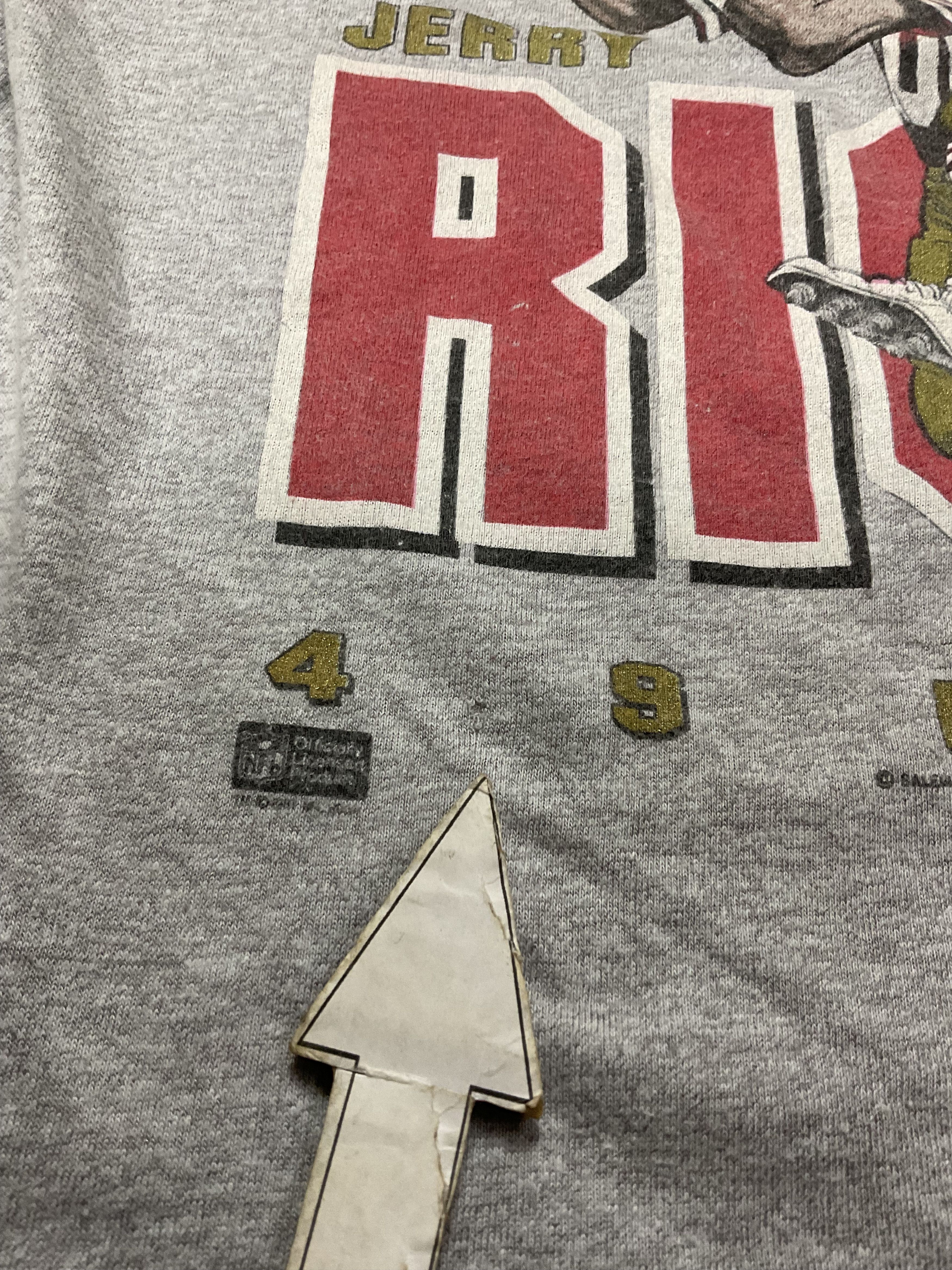 NFL Vintage 90s San Francisco 49ers Jerry Rice Tshirt Size US M / EU 48-50 / 2 - 7 Thumbnail