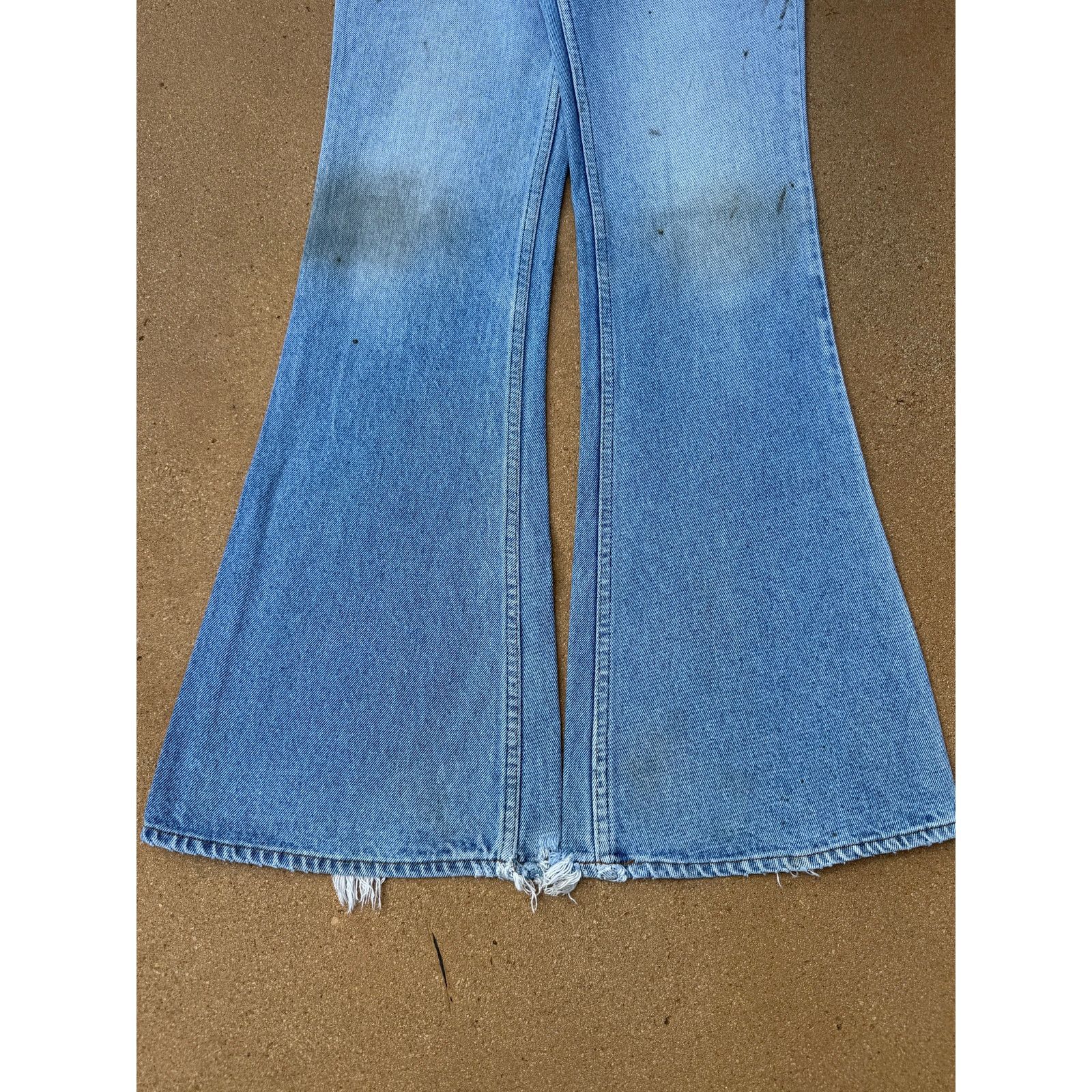 Levi's Vtg 80's Levi's 684 Orange Tab Bellbottom Flare Jeans 30x33 Size US 30 / EU 46 - 3 Thumbnail