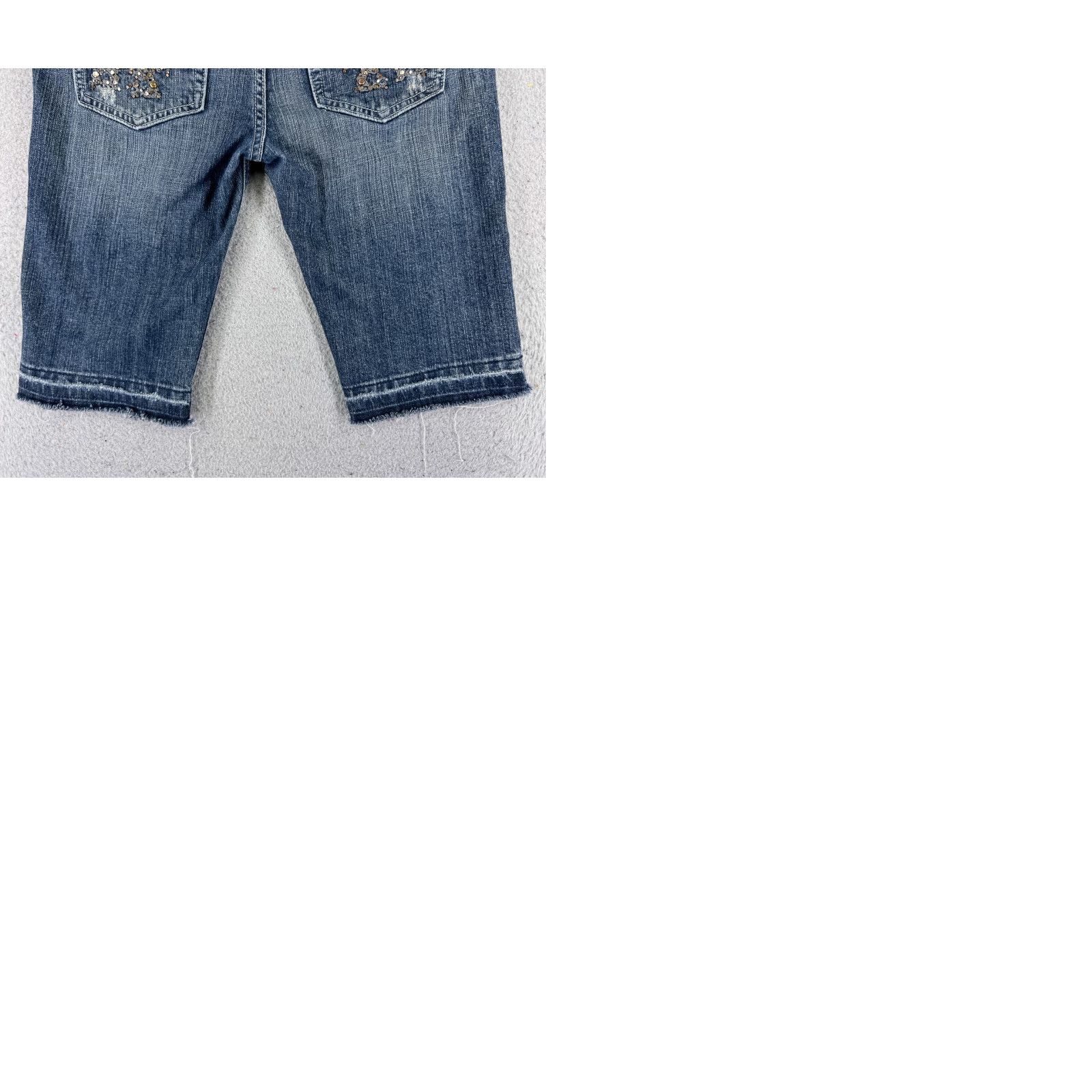 Miss Me Miss Me Shorts Denim Cut-Off Womens 28 Blue Cotton Blend Embellished Bling 28x12 Casual Party/Cocktail Size 28" / US 6 / IT 42 - 10 Thumbnail