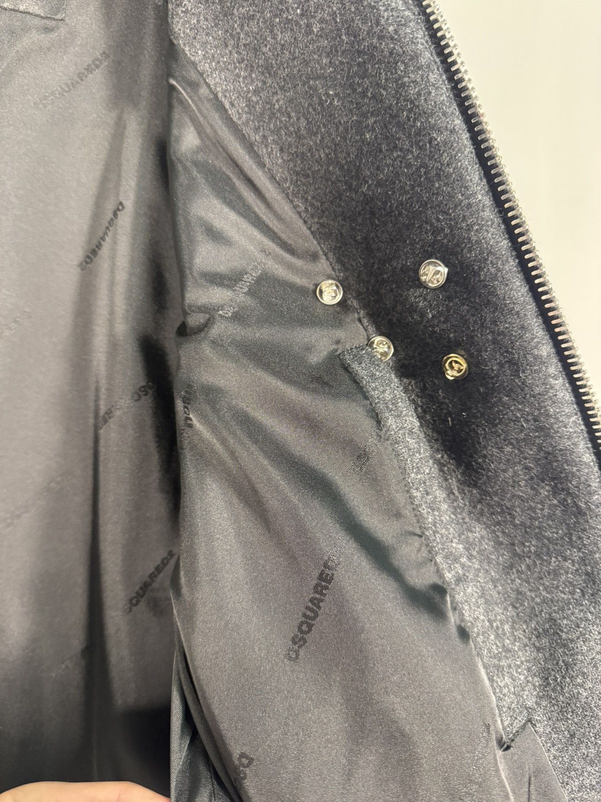 Dsquared2 Dsquared2 leather stadium jacket with pins Size US L / EU 52-54 / 3 - 6 Thumbnail