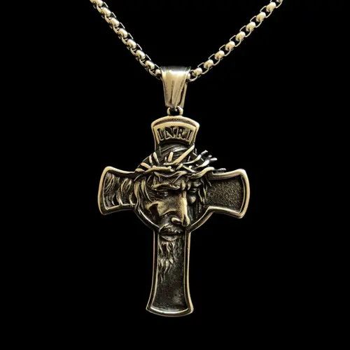 VIBE Cross Pendant Necklace Jesus Chain Size ONE SIZE - 6 Thumbnail