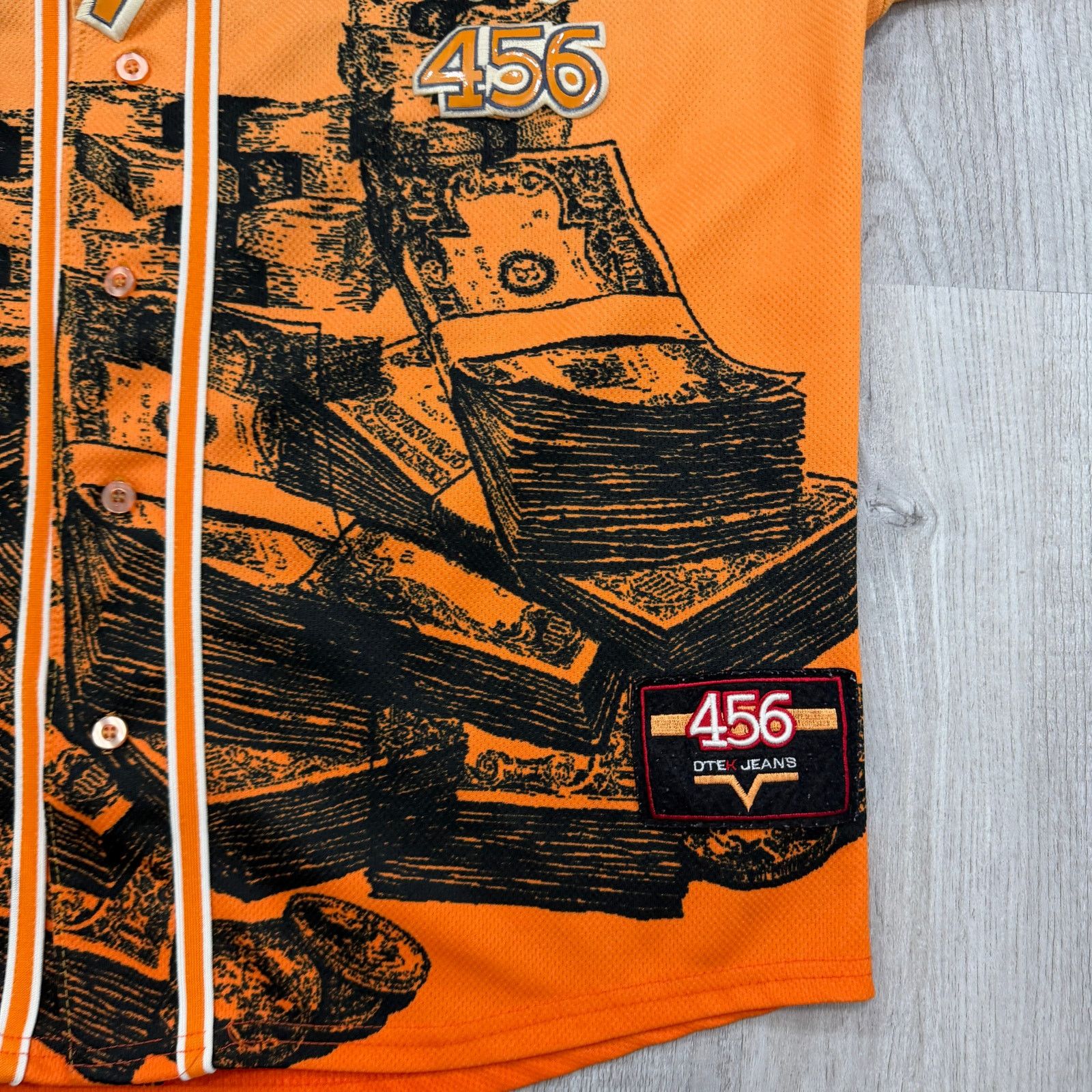 Vintage Vintage TAIGA DTEK Baseball Jersey Shirt Men's XL Orange Size US XL / EU 56 / 4 - 3 Thumbnail