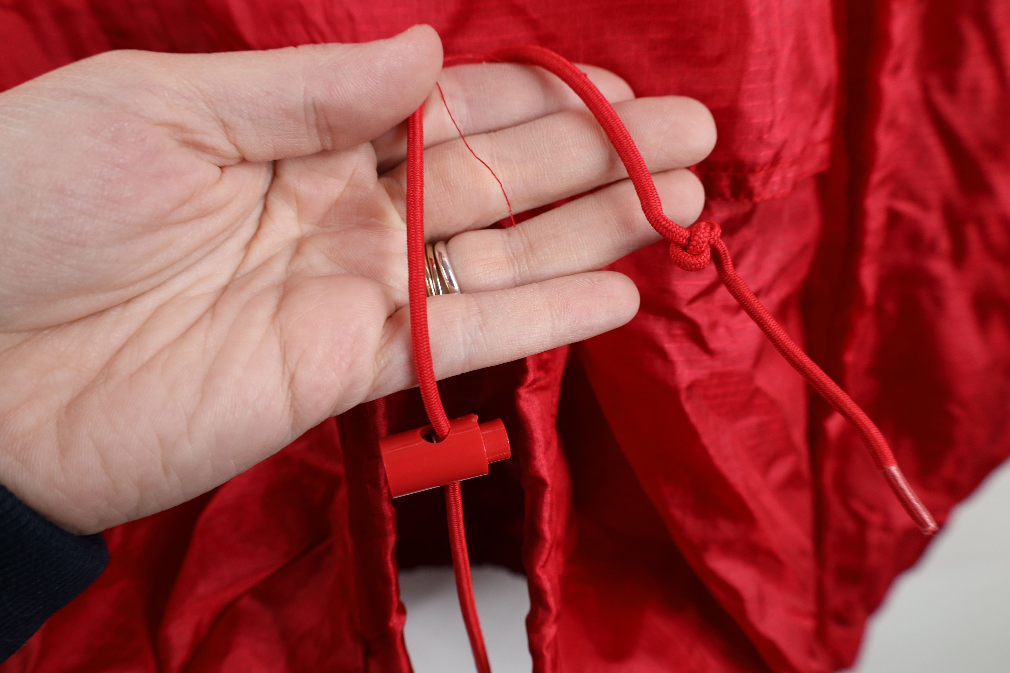 Eddie Bauer × Vintage Vintage 90s Eddie Bauer Hooded Windbreaker Jacket Red Size US XL / EU 56 / 4 - 5 Thumbnail