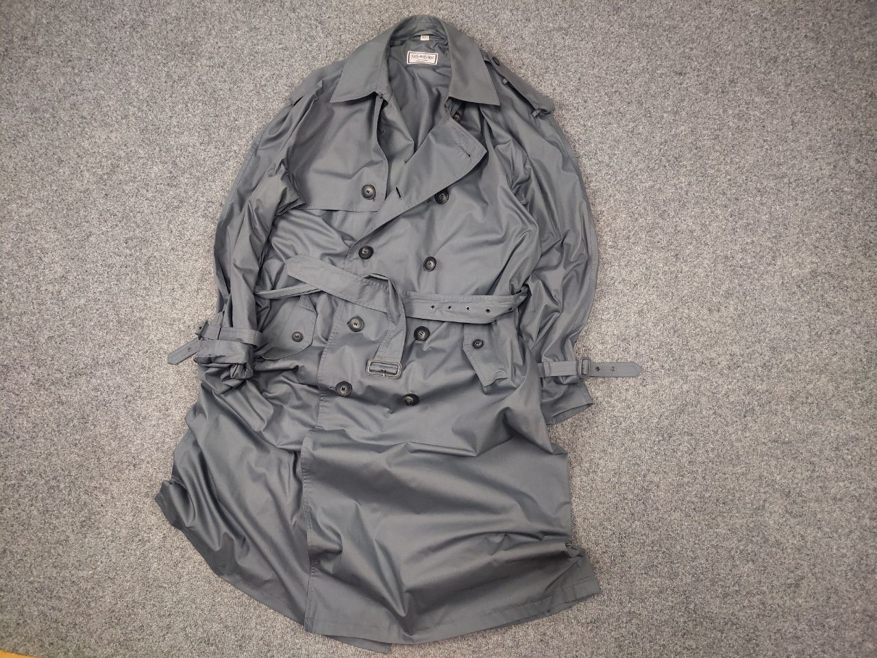Yves Saint Laurent Vintage 80's Archive Yves Saint Laurent trench coat Jacket Size US L / EU 52-54 / 3 - 3 Thumbnail