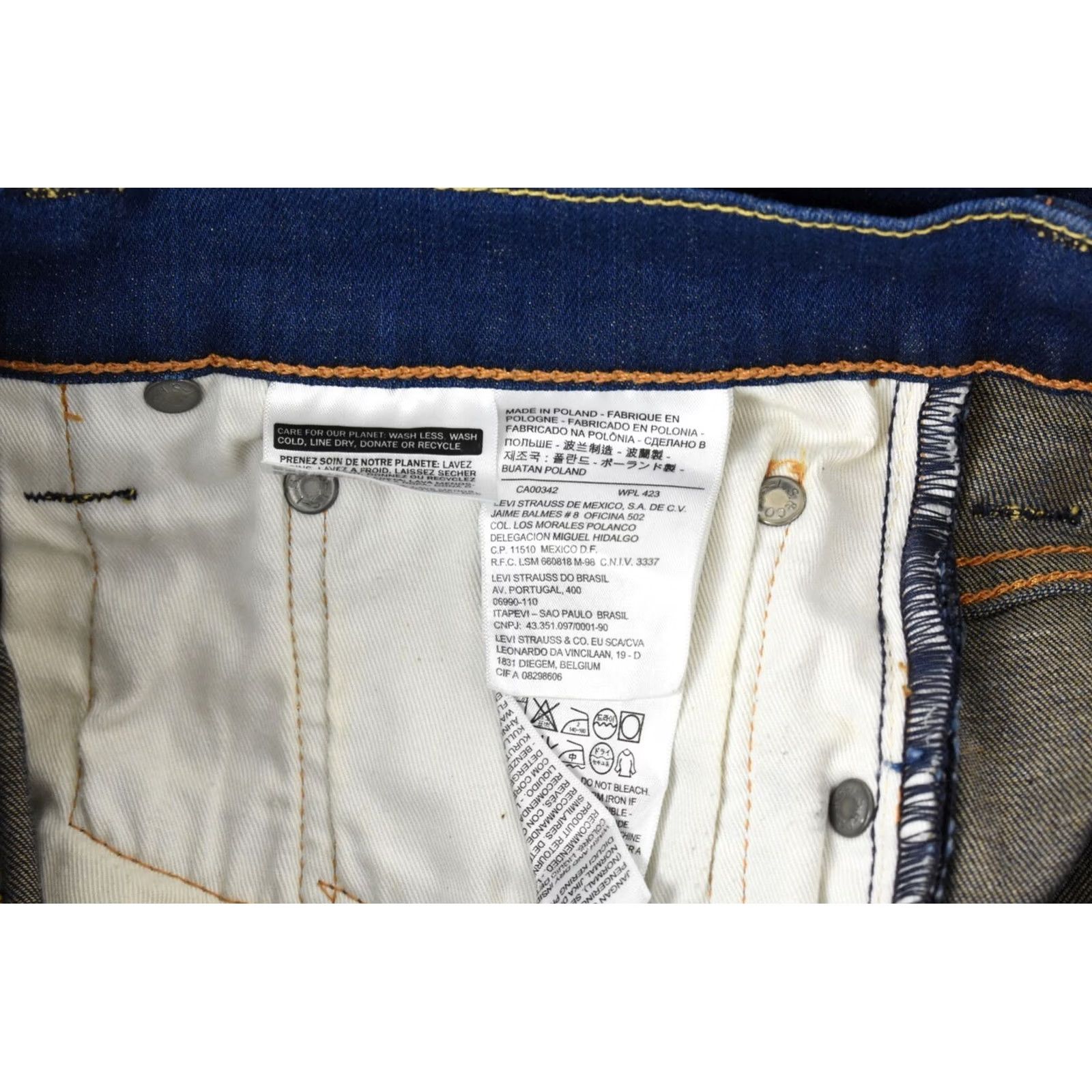 Levi's LEVIS 520 Jeans Men's Tapered Fit W31/L32 Stretch Denim Pants Zip Fly Blue Size US 31 - 5 Thumbnail