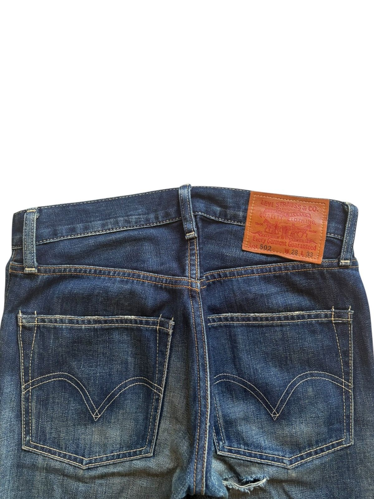 Levi's Vintage 90s Levis 502 Mud Wash Distressed Jeans Size US 29 - 8 Thumbnail