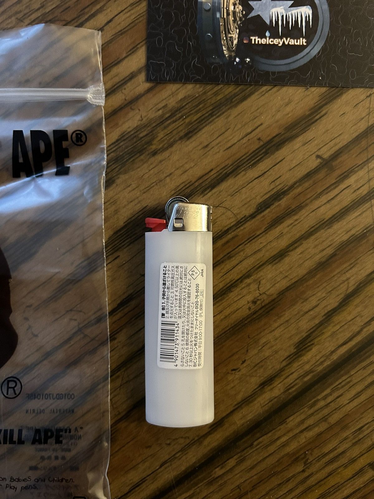Bape Bape White A Bathing Ape Bic Lighter Size ONE SIZE - 2 Thumbnail
