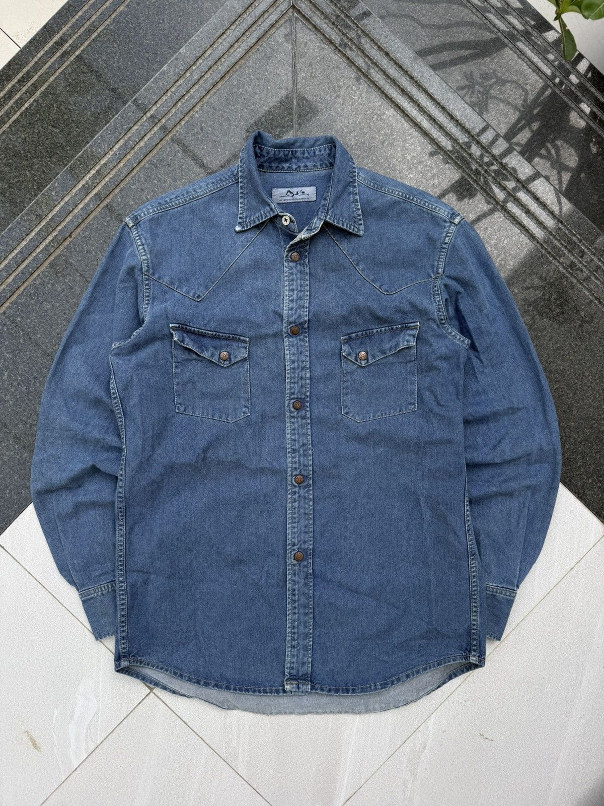 Hysteric Glamour 90’s HYSTERIC GLAMOUR RARE DENIM Y2K JAPANESE POCKET SHIRT Size US L / EU 52-54 / 3 - 3 Thumbnail