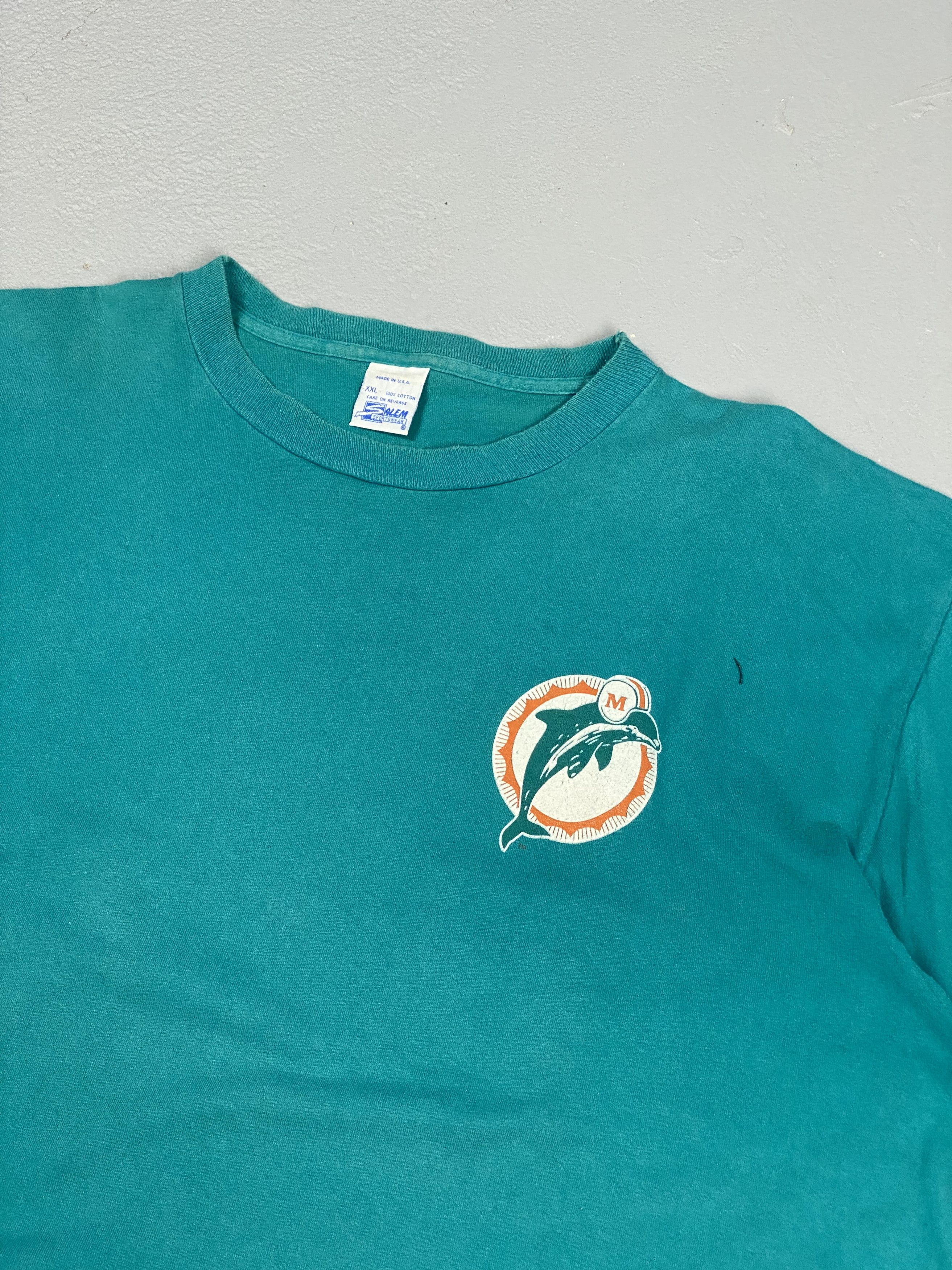 NFL Vintage 1995 Miami Dolphins tee Salem Size US XXL / EU 58 / 5 - 7 Thumbnail