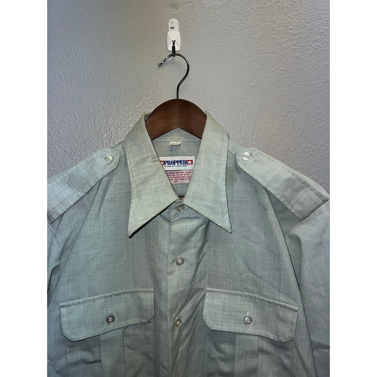 Vintage Vintage Propper International Long Sleeve AG Shirt VTG L Size US L / EU 52-54 / 3 - 4 Thumbnail