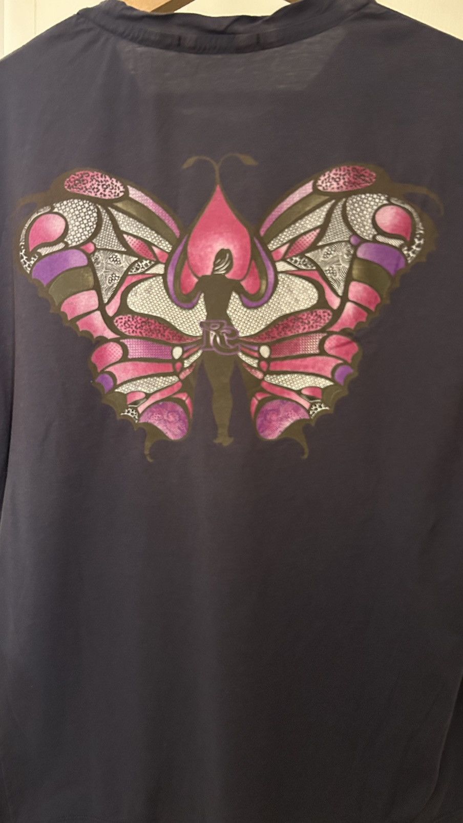 Roberto Cavalli × Vintage Spring 2007 Vintage Butterfly Print T Small Size US M / EU 48-50 / 2 - 2 Thumbnail