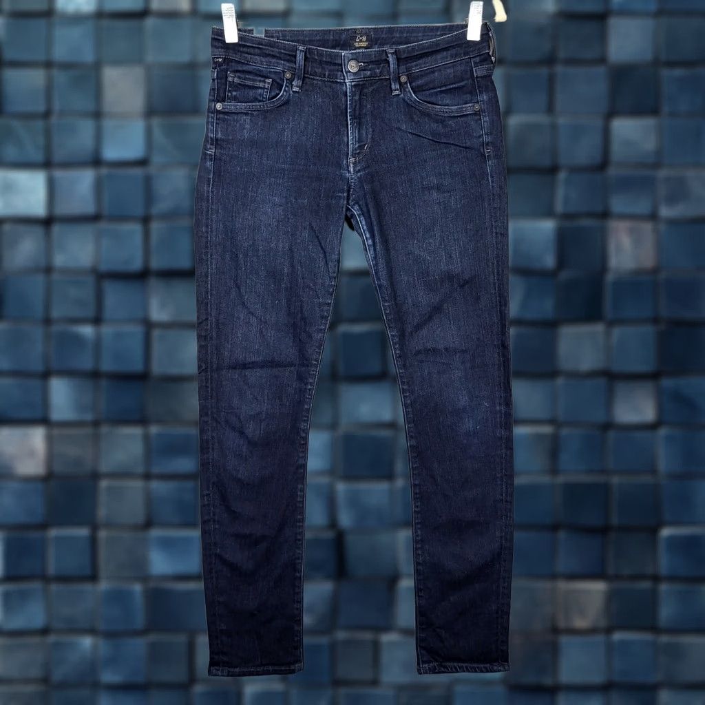 Citizens Of Humanity Citizen of Humanity Women's Skinny Jeans Size 27 Dark Blue Denim 5-Pocket Casual Jeans Size 27" / US 4 / IT 40 - 1 Thumbnail