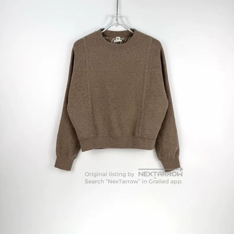 Hermes Hermes Oatmeal color double-sided shearling batwing sweate Size XS / US 0-2 / IT 36-38 - 3 Thumbnail