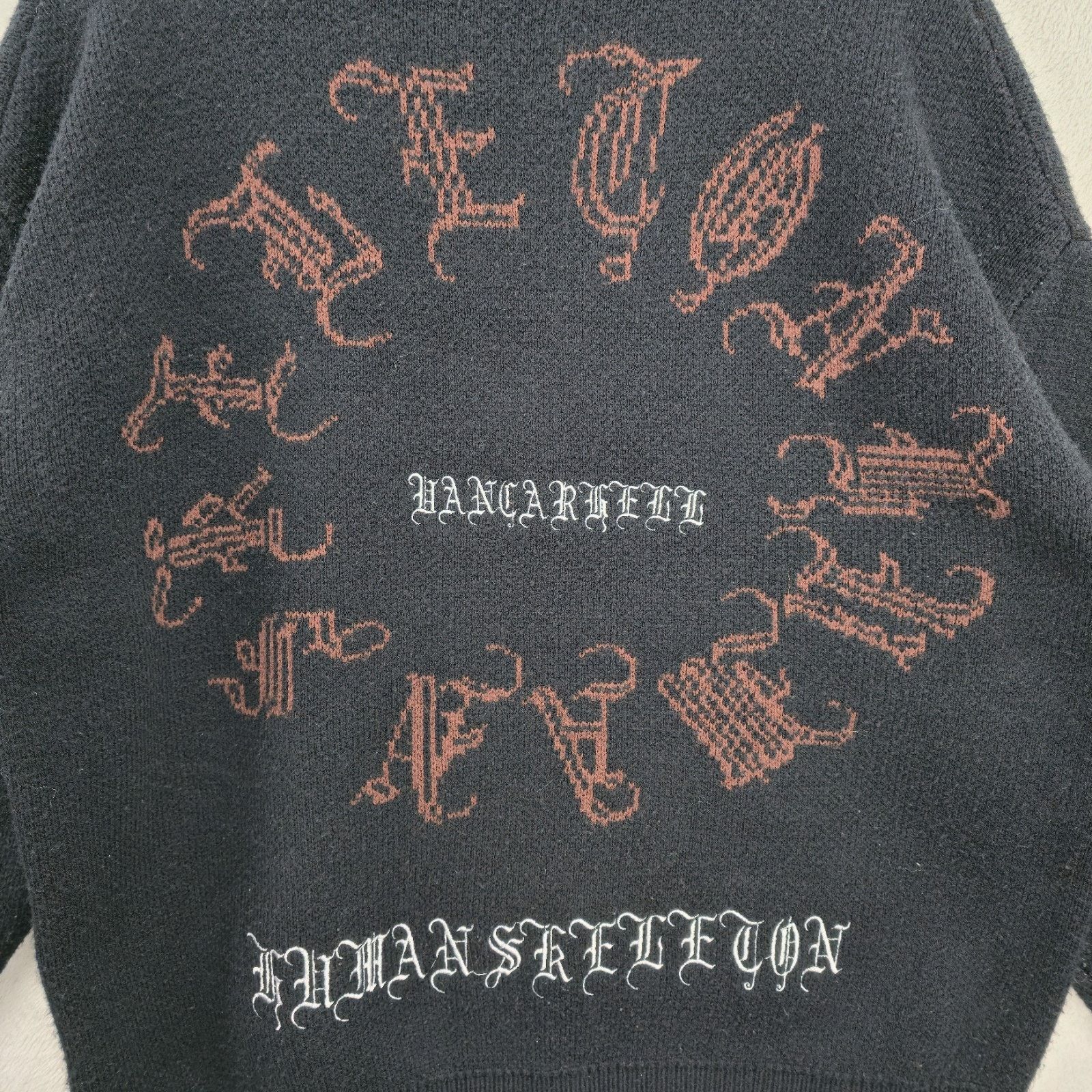 Other Vancarhell Knit Sweater L-XL Y2K Gothic Oversized Skeleton Size L / US 10 / IT 46 - 7 Thumbnail