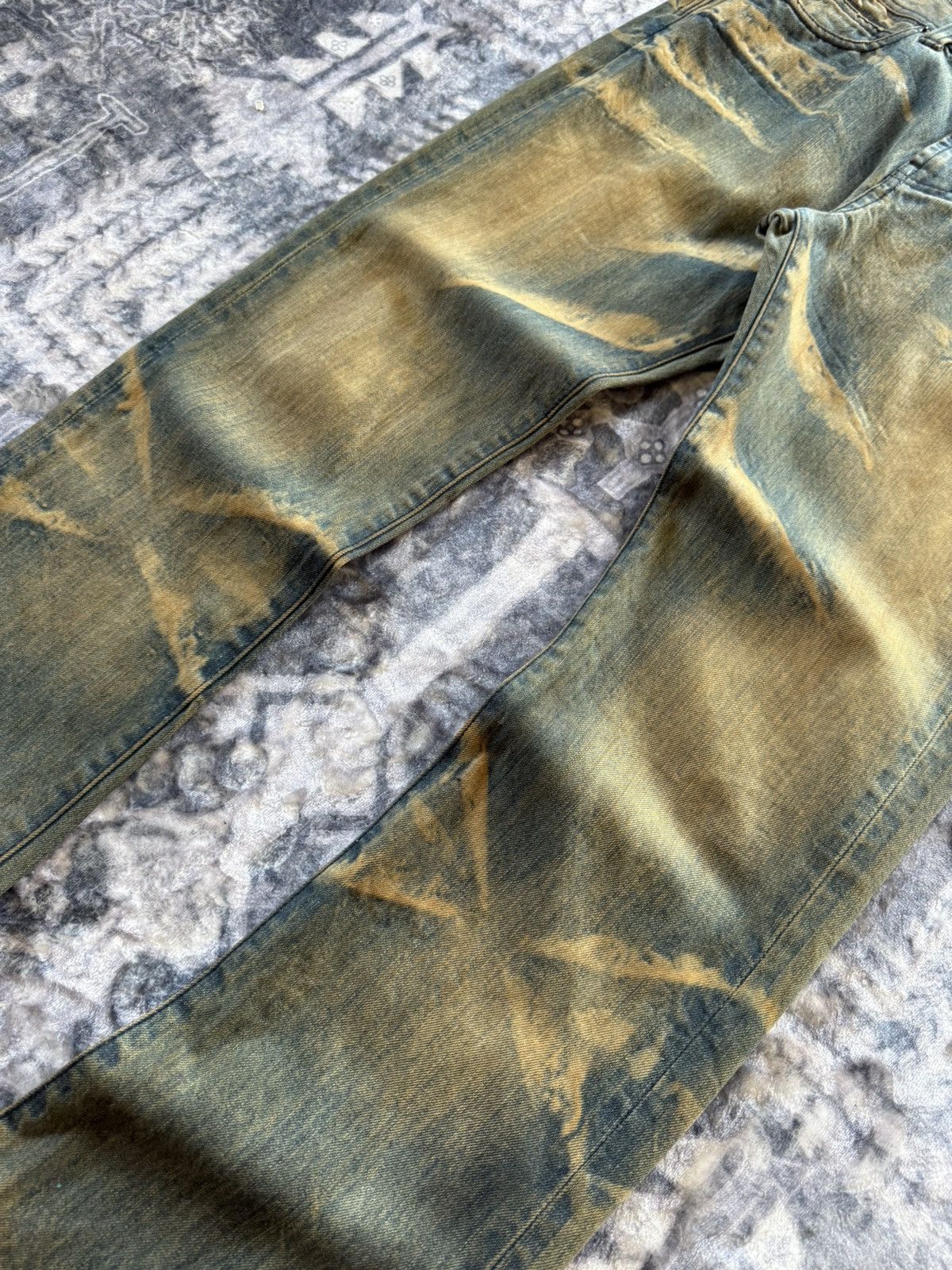 If Six Was Nine Flared Semantic Design Muddy Wash Claw Mark Jeans Size US 30 / EU 46 - 4 Thumbnail
