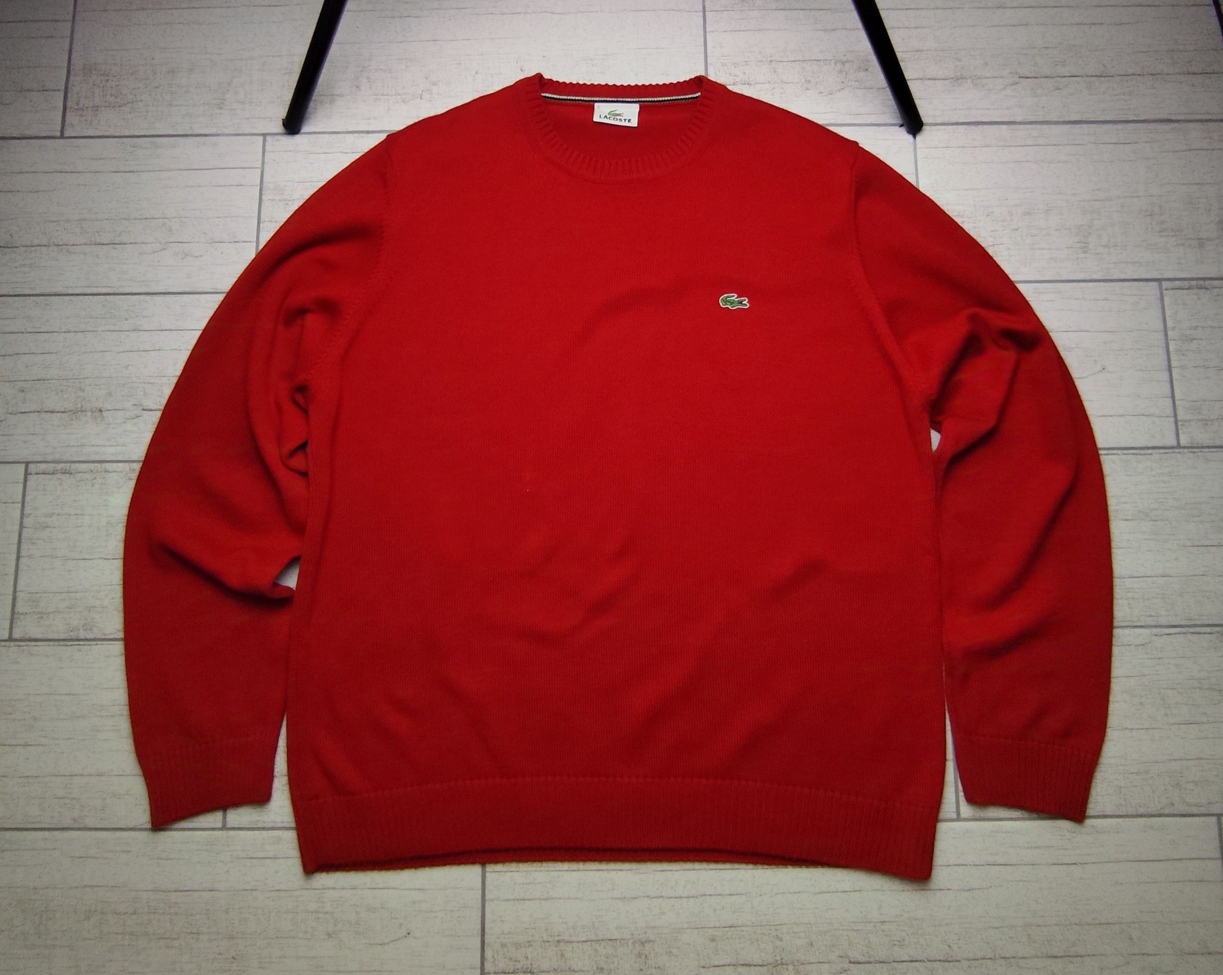 Vintage 90s Lacoste Small Logo Crewneck Knitted Sweater Y2K