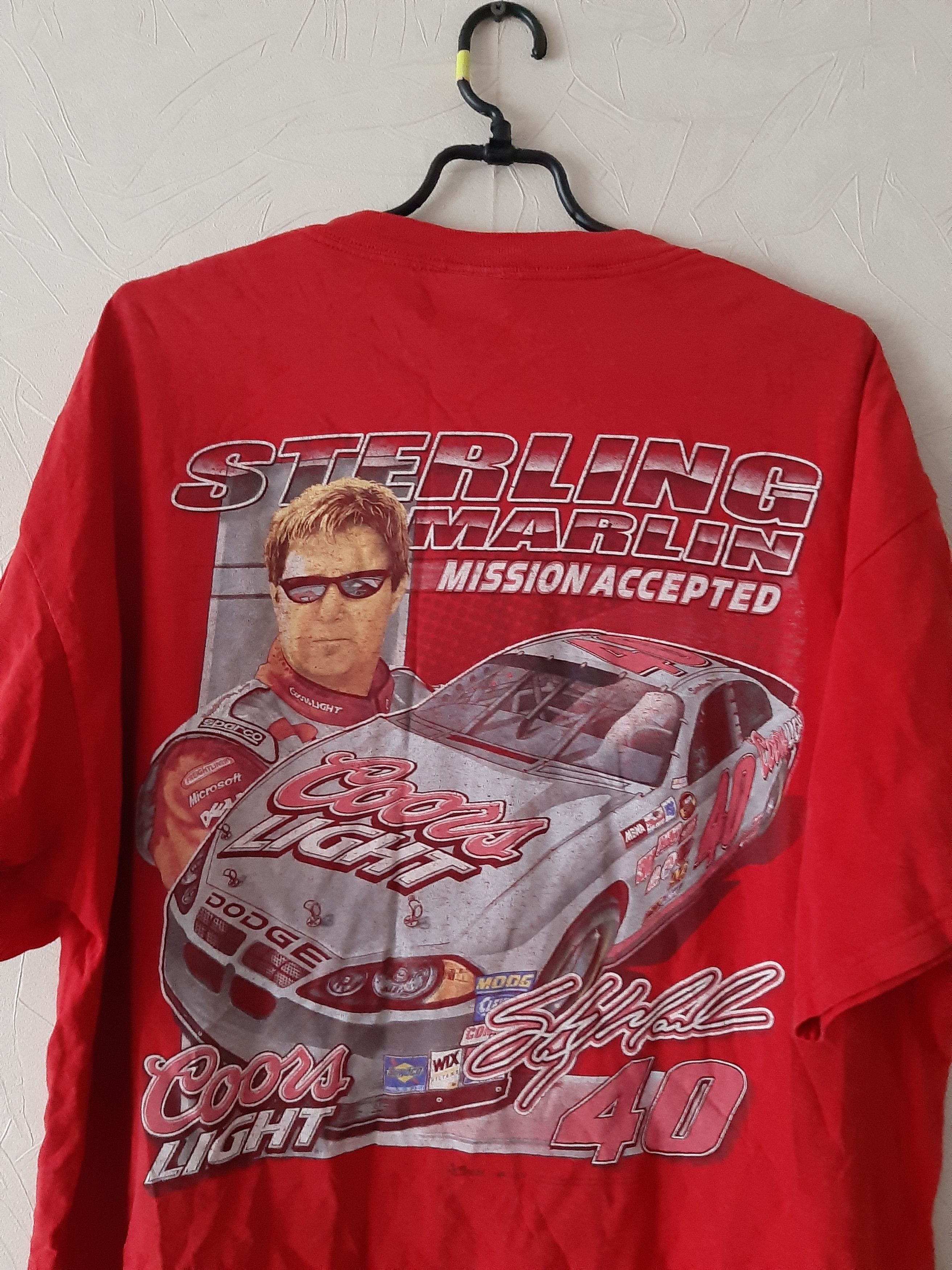 NASCAR × Vintage Sterling Marlin NASCAR 2005 Vintage T-shirt Size US XL / EU 56 / 4 - 4 Thumbnail