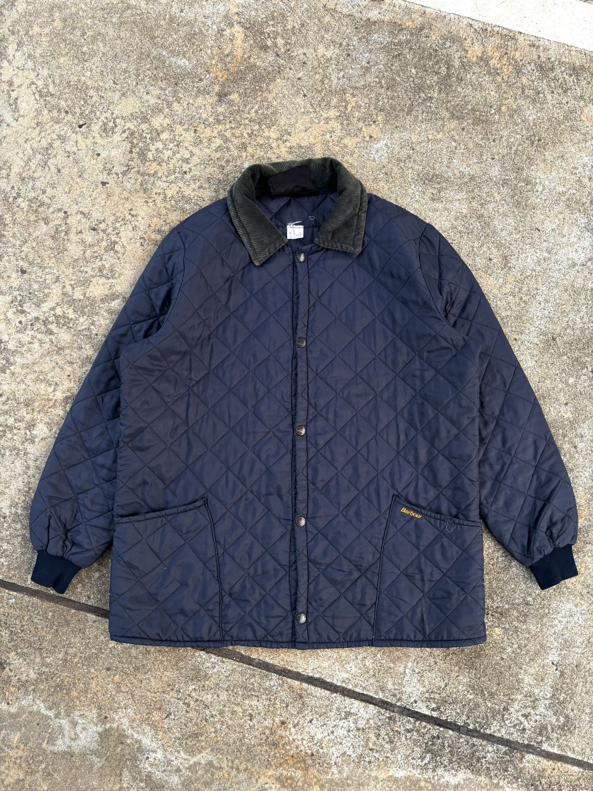 Barbour × Vintage Vintage Barbour Liddesdale Quilted Jacket XL Navy Size US XL / EU 56 / 4 - 1 Thumbnail