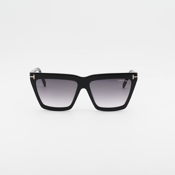Tom Ford Tom Ford FT1110 01B Eden Sunglasses Shiny Black Geometric Size ONE SIZE - 2 Thumbnail