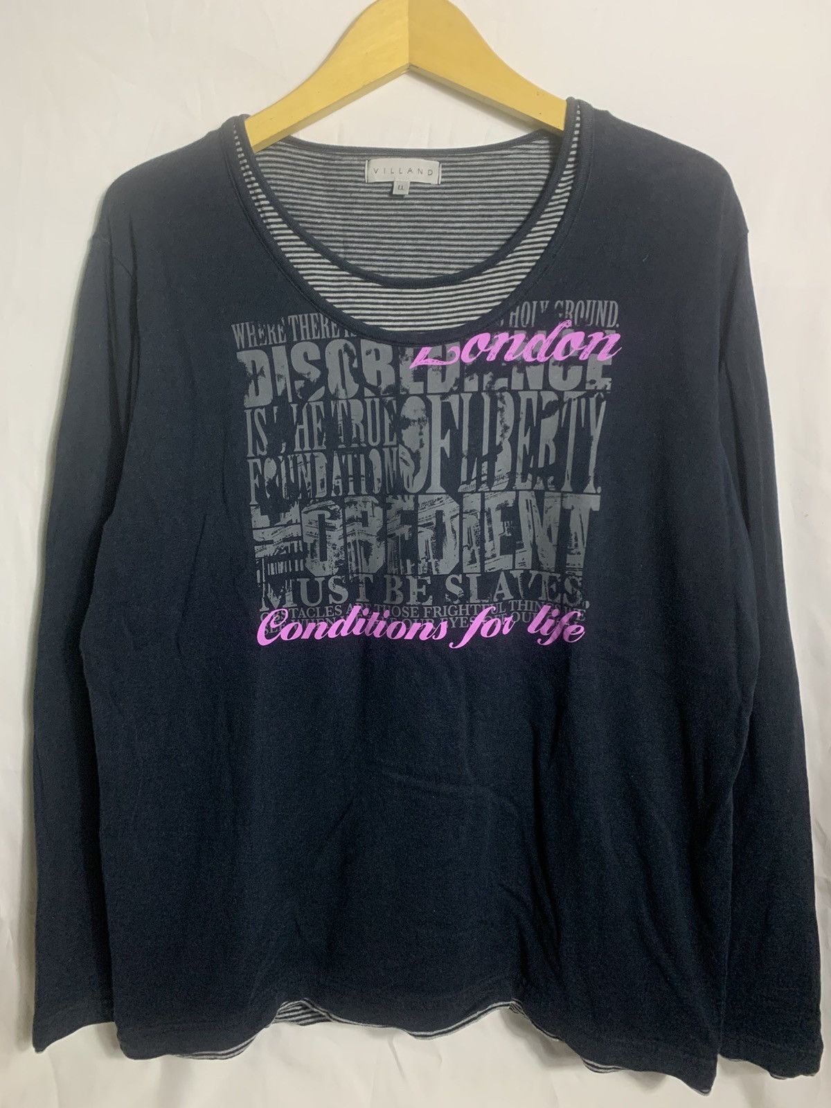 Japanese Brand Villand Doublelayer style longsleve Size US M / EU 48-50 / 2 - 2 Thumbnail