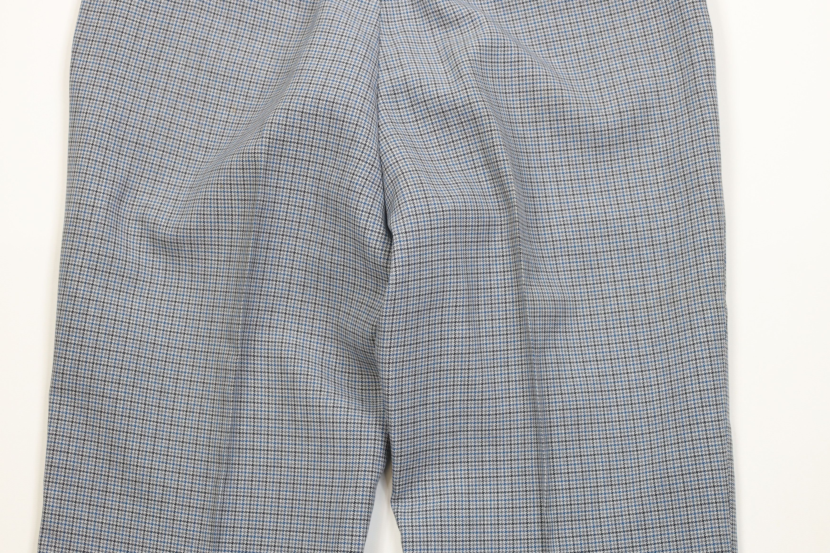 Vintage Vintage 70s Knit Flared Wide Leg Chino Pants Houndstooth USA Size US 34 / EU 50 - 11 Thumbnail