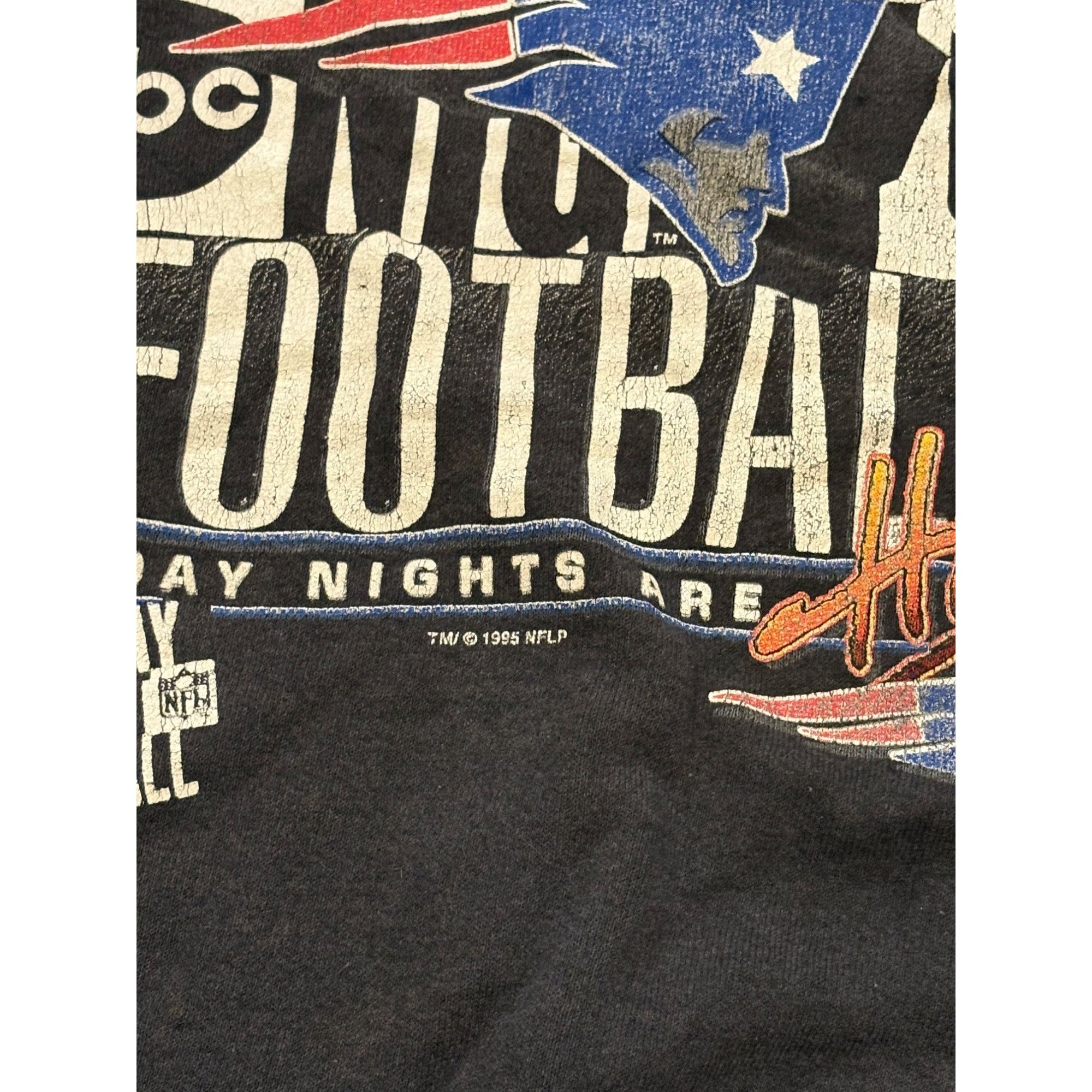 Vtg 1995 ABC Monday Night Football New England Patriots Crew