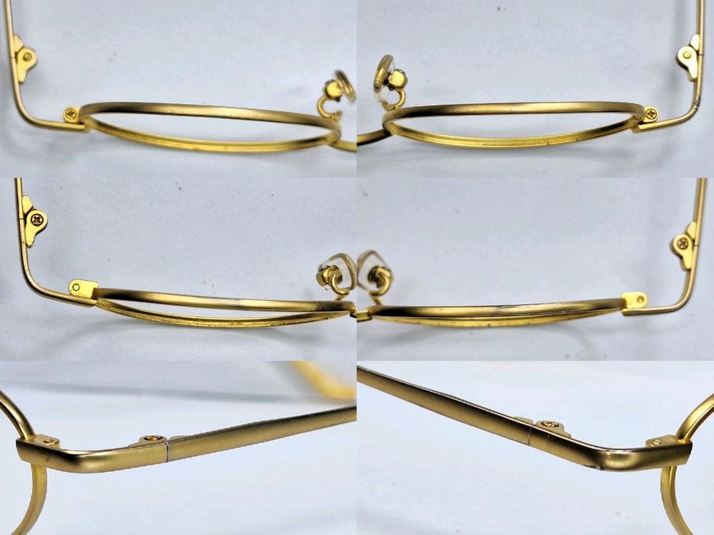 Vintage Marina Picasso Collection Oval Gold Glasses Frame 47-19 Size ONE SIZE - 9 Thumbnail