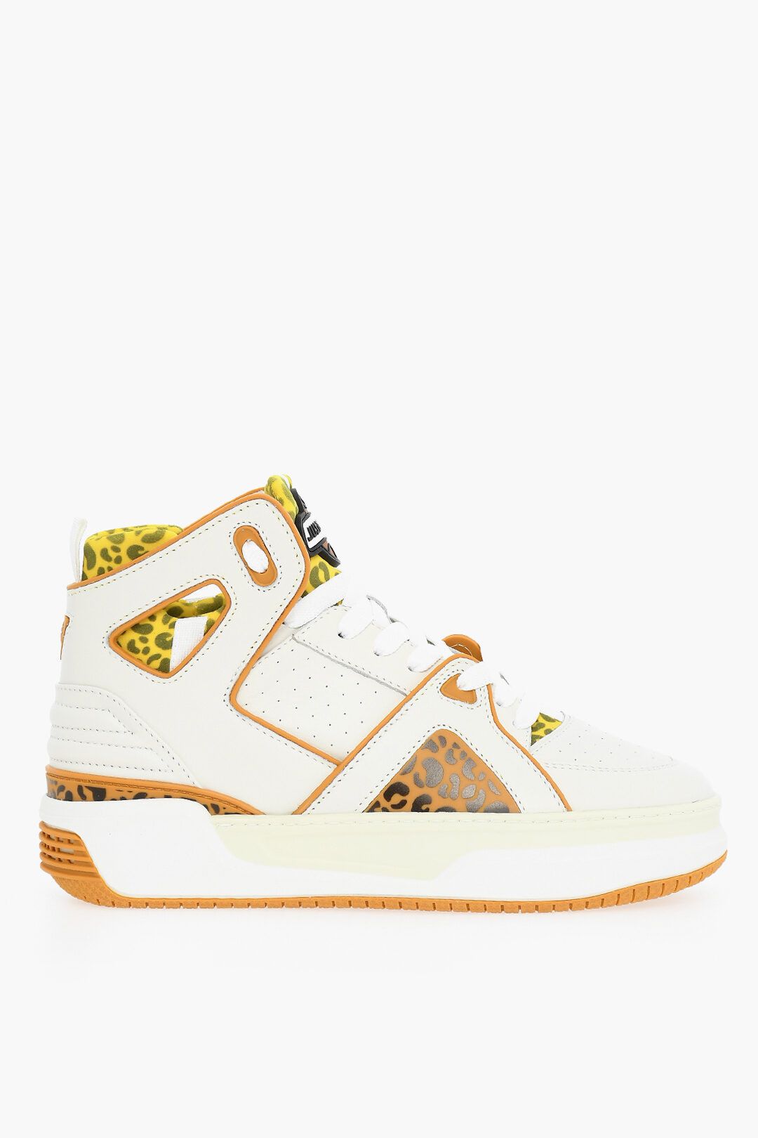 image of Just Don Og1Mm0424 Suede & Leather Hi-Top Sneakers In Multicolor, Men's (Size 11)