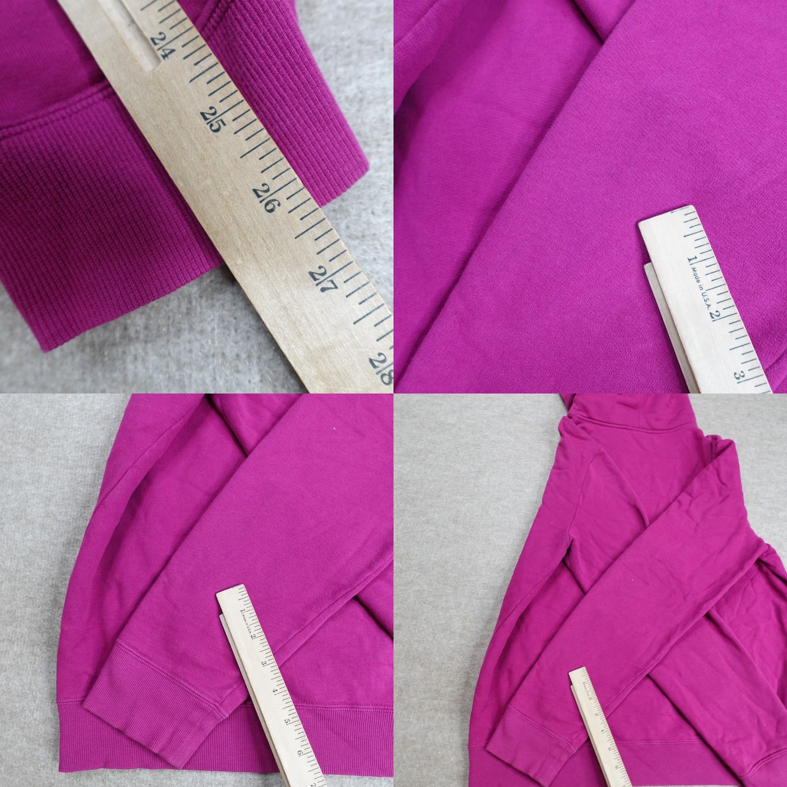 Yves Saint Laurent Nike Yves Saint Laurent Mens Sweater Large Pink Purple Hoodie Spellout Made in Italy Size US L / EU 52-54 / 3 - 11 Thumbnail