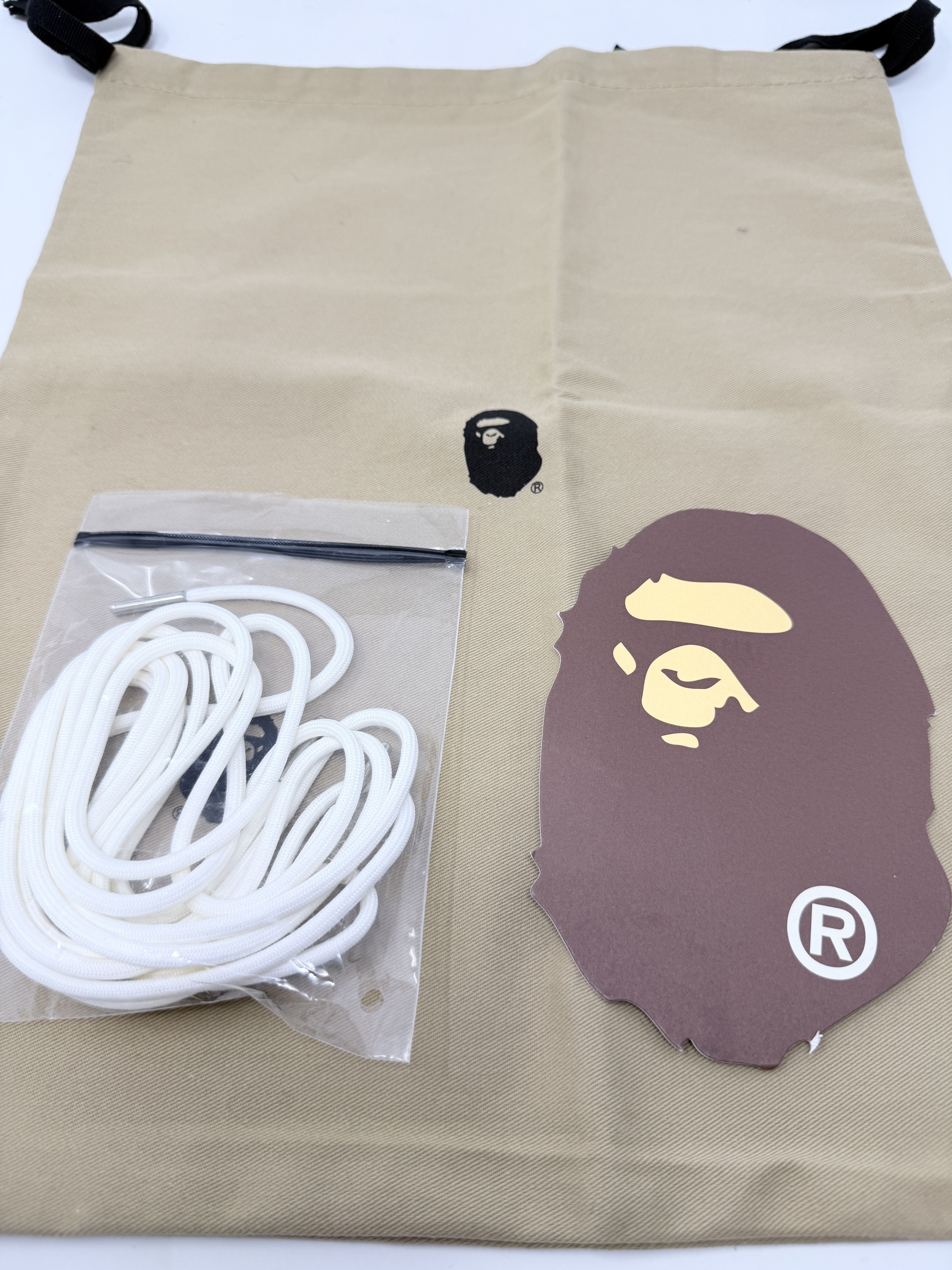 Bape × JJJJound JJJJound Bapesta OG Low White Gray Size US 9 / EU 42 - 12 Thumbnail