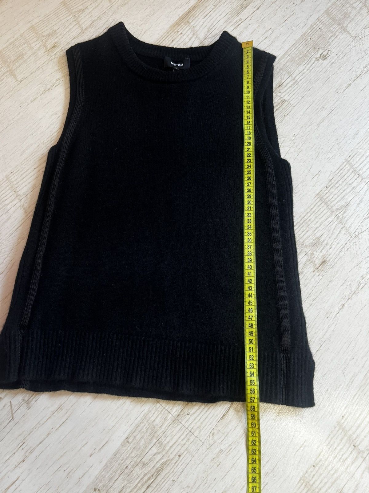 ME+EM ME+EM Wool Cashmere Sleeveless Knit Vest Black Size S Size S / US 4 / IT 40 - 11 Thumbnail