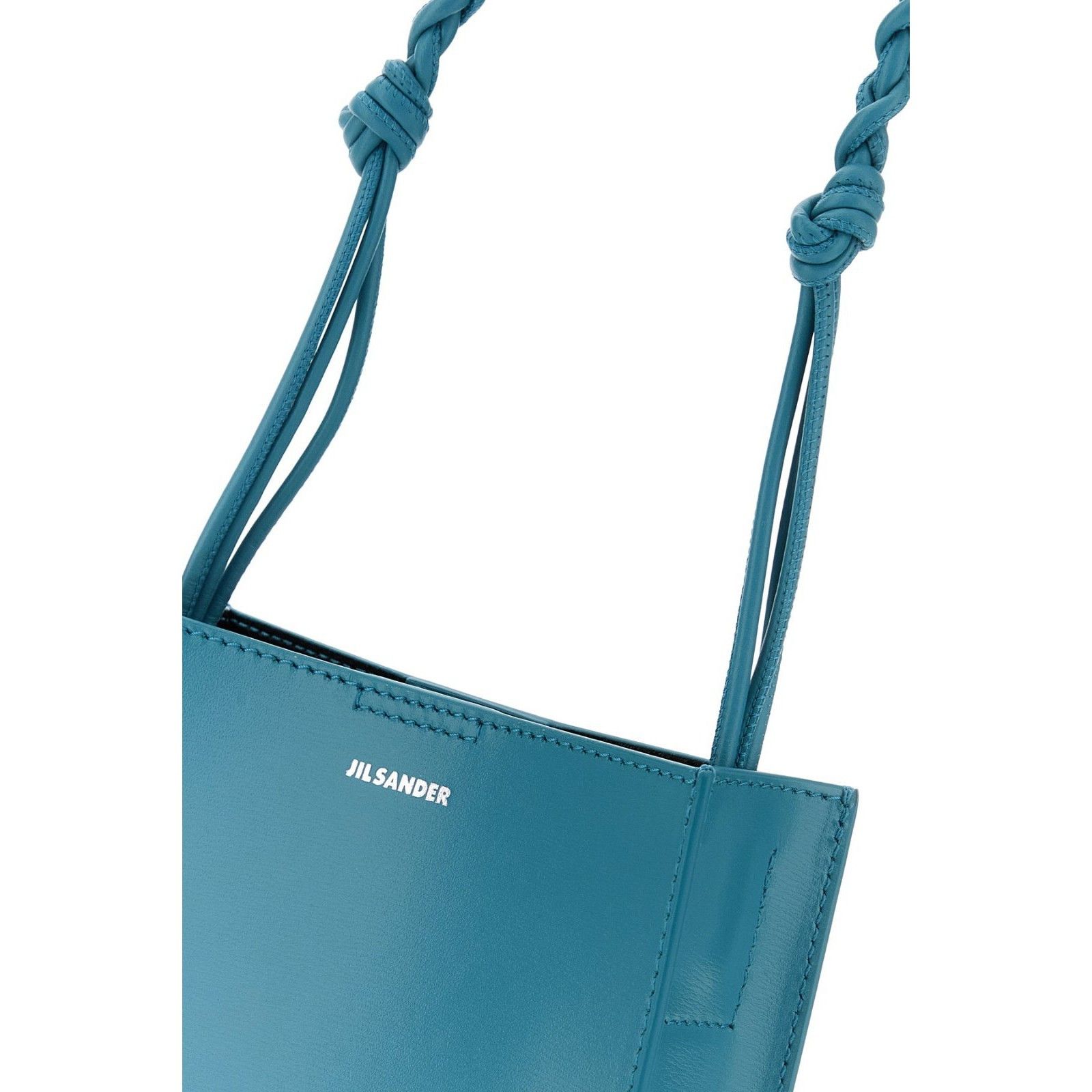 Jil Sander JIL SANDER Tangle Small Blue Leather Shoulder Bag New Size ONE SIZE - 4 Thumbnail