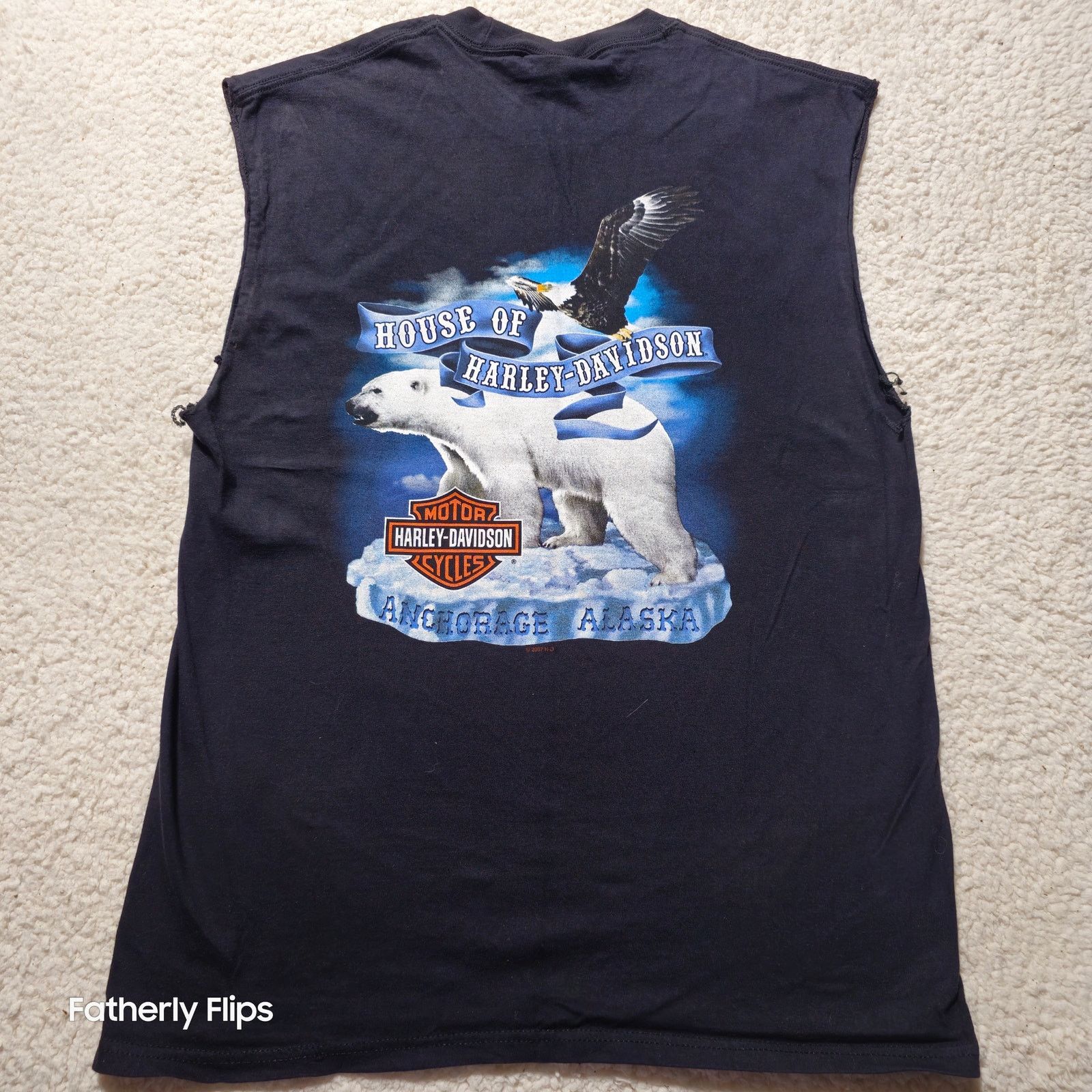 Harley Davidson 2007 Harley Davidson Alaska Polar Bear Muscle T-Shirt L Size US L / EU 52-54 / 3 - 1 Thumbnail