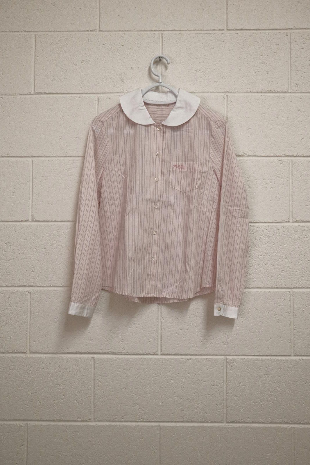 Other Sandy Liang Pink Striped Button-Up Shirt SIZE S Size S / US 4 / IT 40 - 1 Thumbnail