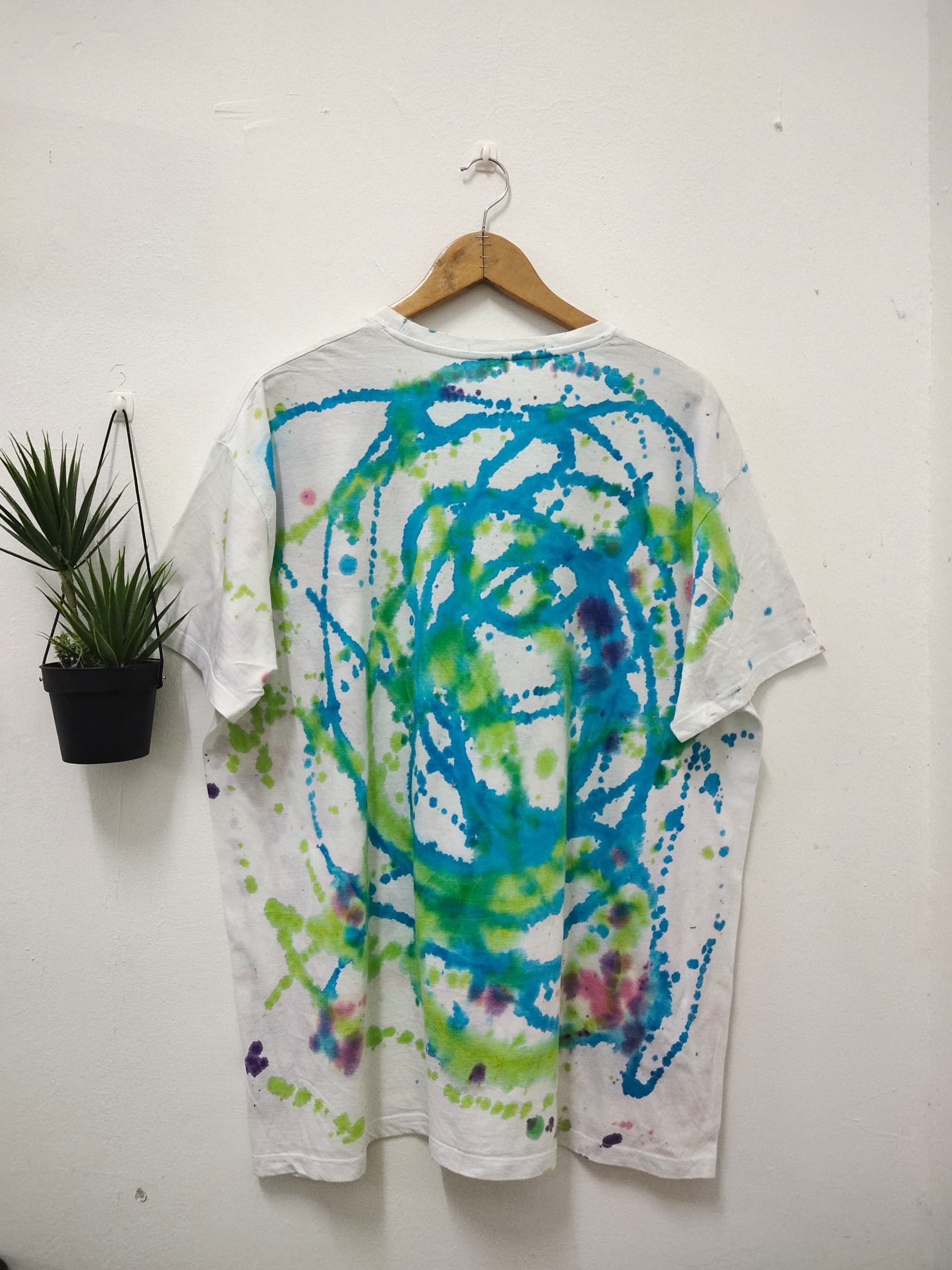 Other Vintage Quentin Tarantino Potrait Absract paint splash tees Size US XL / EU 56 / 4 - 4 Thumbnail