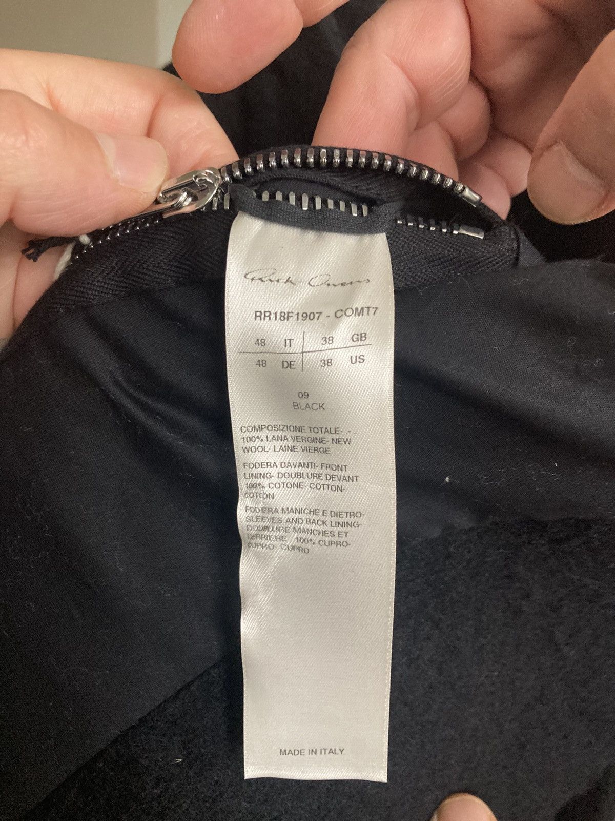 Rick Owens BRAND NEW/ Rick Owens Long Wool Coat Size US M / EU 48-50 / 2 - 10 Thumbnail