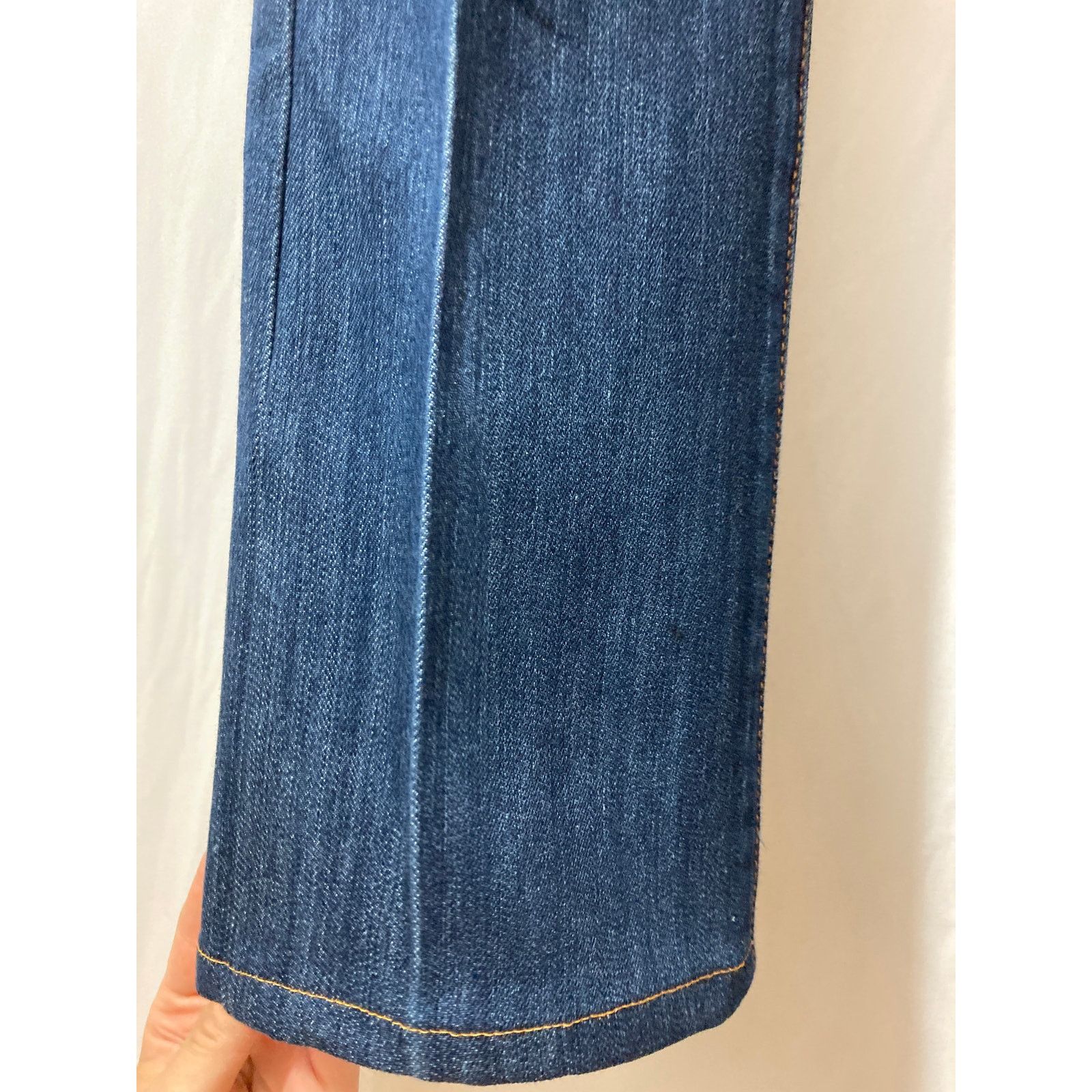 Seven 7 Seven7 Dark Blue Wash Denim High Rise Boot Cut Pants Jeans Size 32" / US 10 / IT 46 - 6 Thumbnail