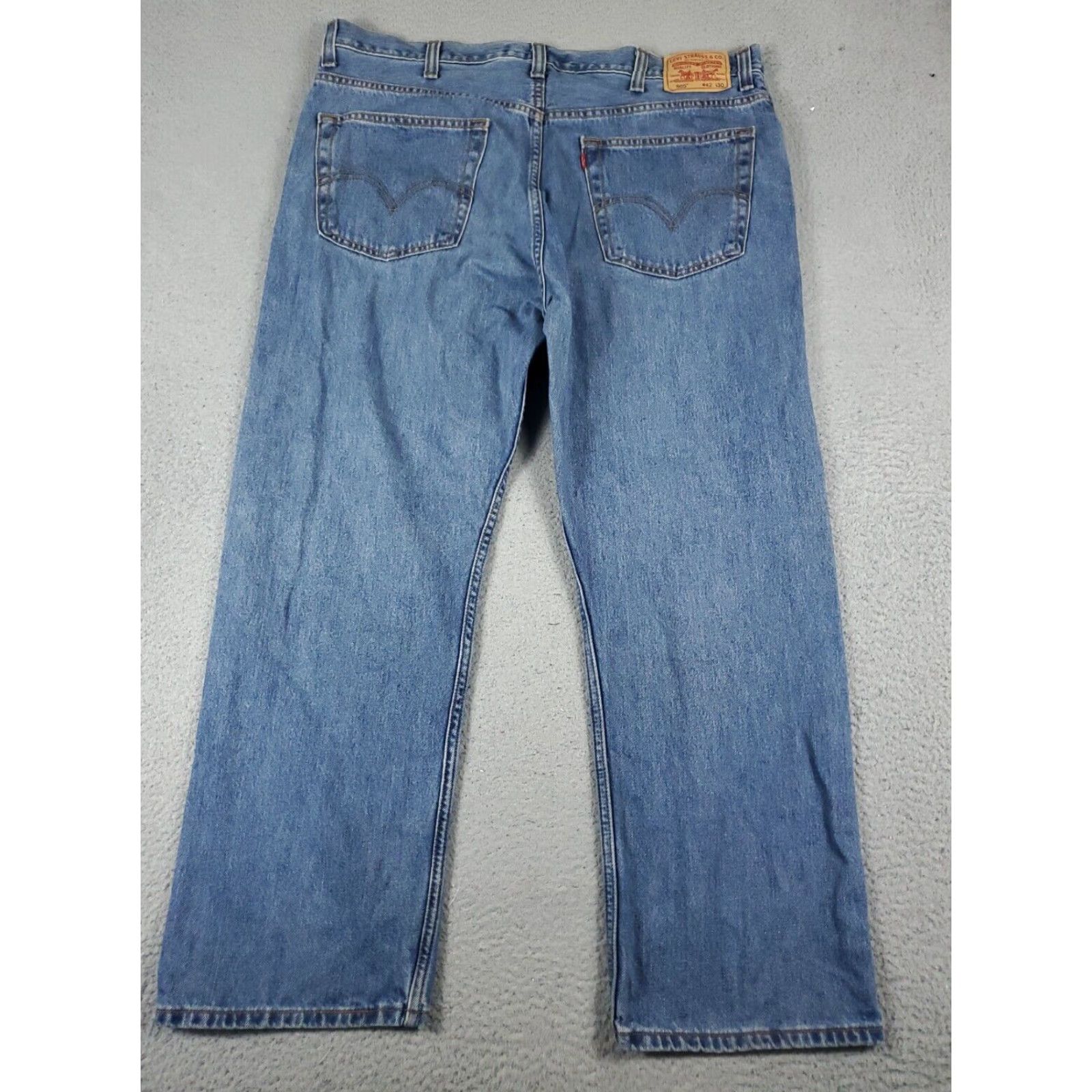Levi's Levis Mens 505 Straight Leg Blue Denim Jeans Pants 42x30 Extra Large XL Size US 42 / EU 58 - 6 Thumbnail