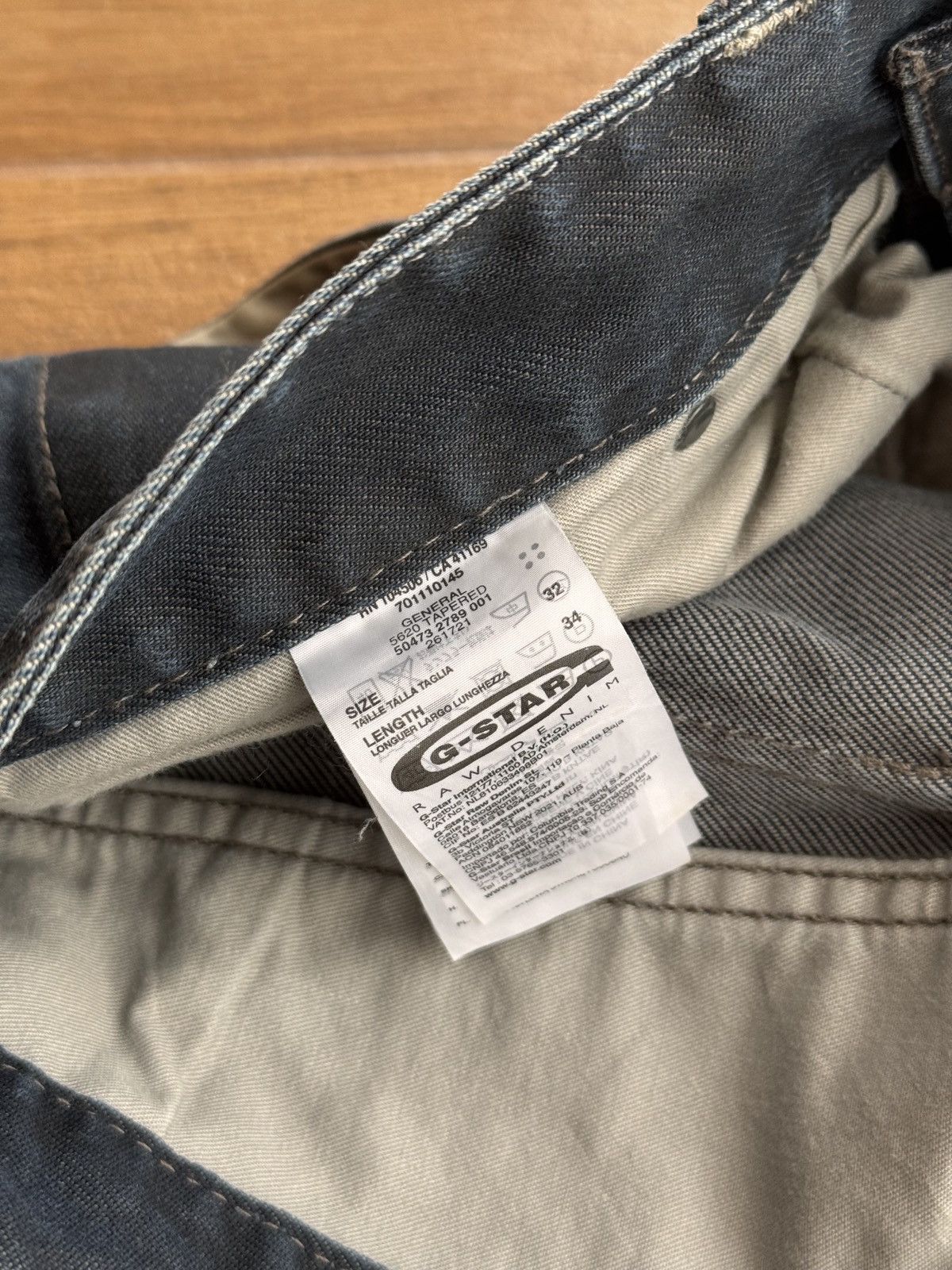G-Star × Vintage Vintage G-Star Raw Cargo General Tapered Japanese Denim Size US 32 / EU 48 - 12 Thumbnail